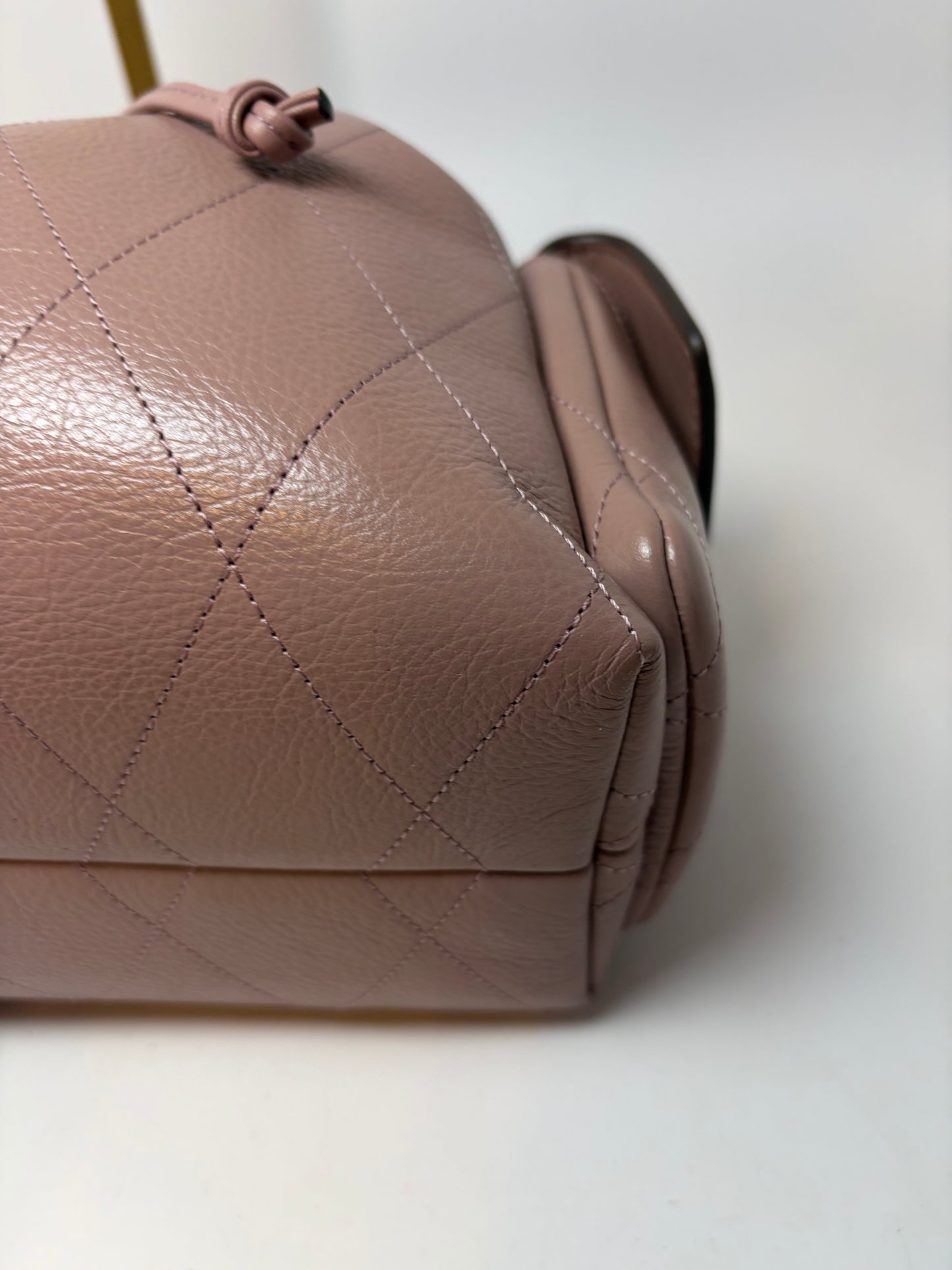 Tory Burch Quilted Small Charlie Drawstring Shoulder Bag/Crossbody in Mauve NWT & Dust Bag