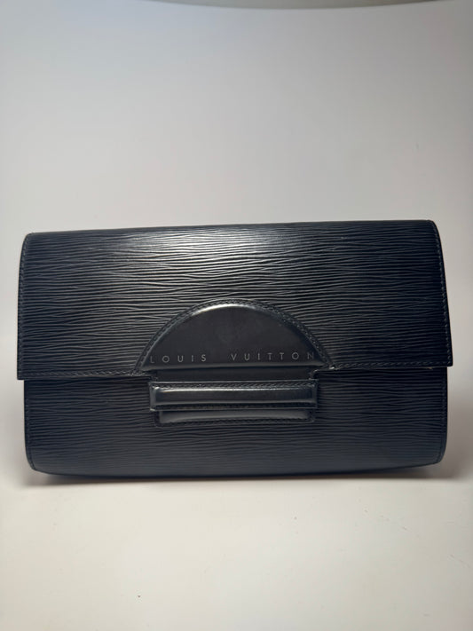 Louis Vuitton Chaillot Noir Black Epi Leather Clutch