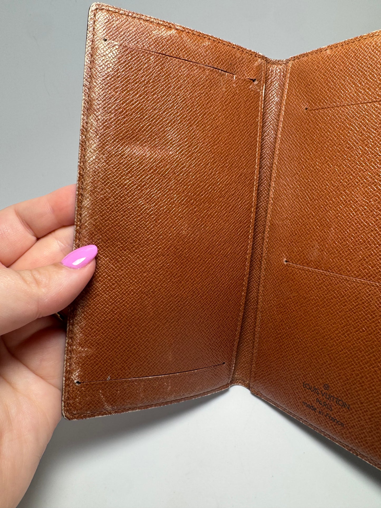 Louis Vuitton Monogram Checkbook Cover/Passport Holder