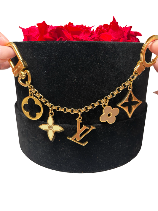 Louis Vuitton Fleur De Monogram Bag Charm Comes w/Dust Bag & Box
