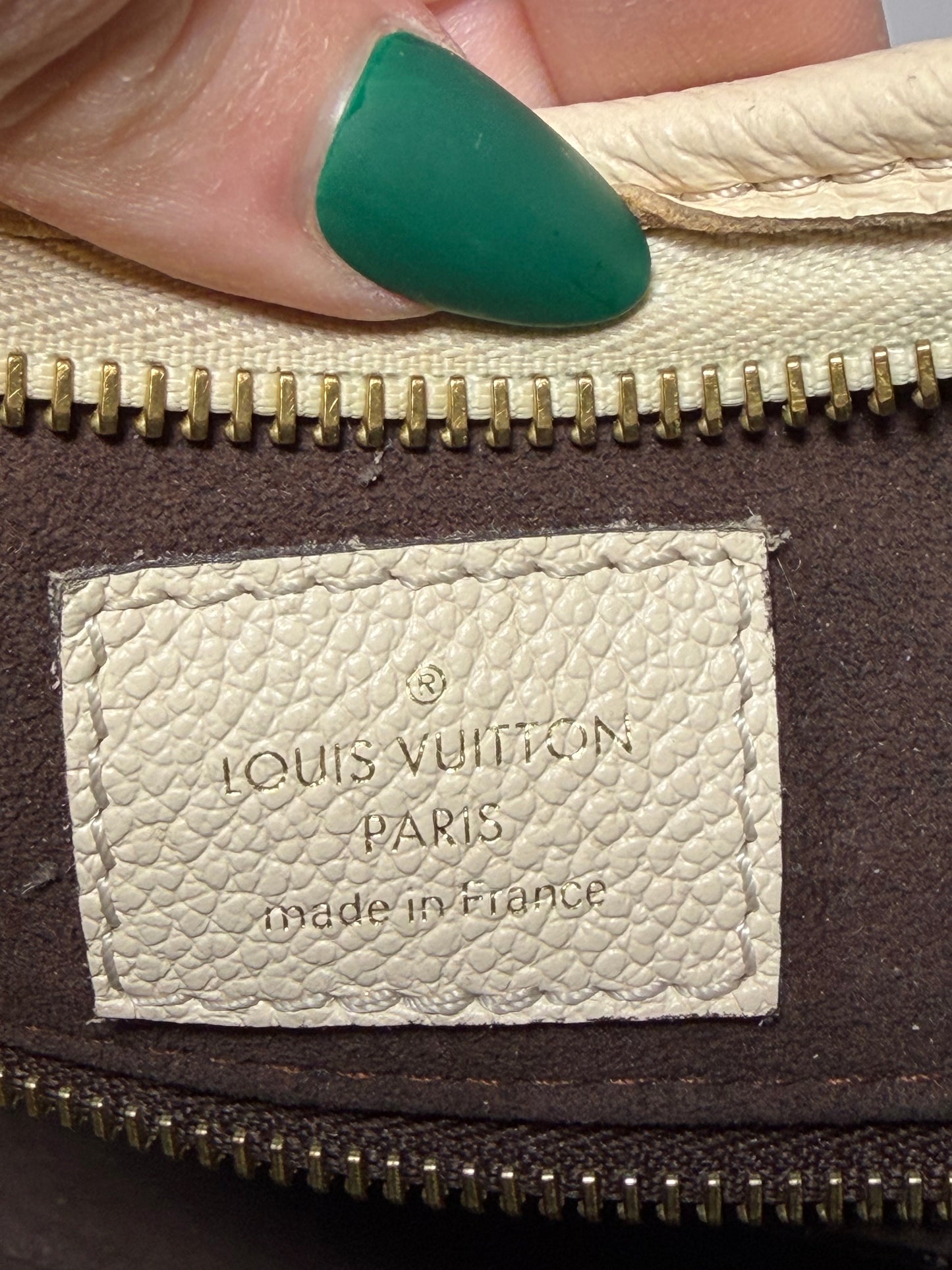 Louis Vuitton Caryall PM Monogram Empriente Leather Shoulder Bag/Crossbody in Cream