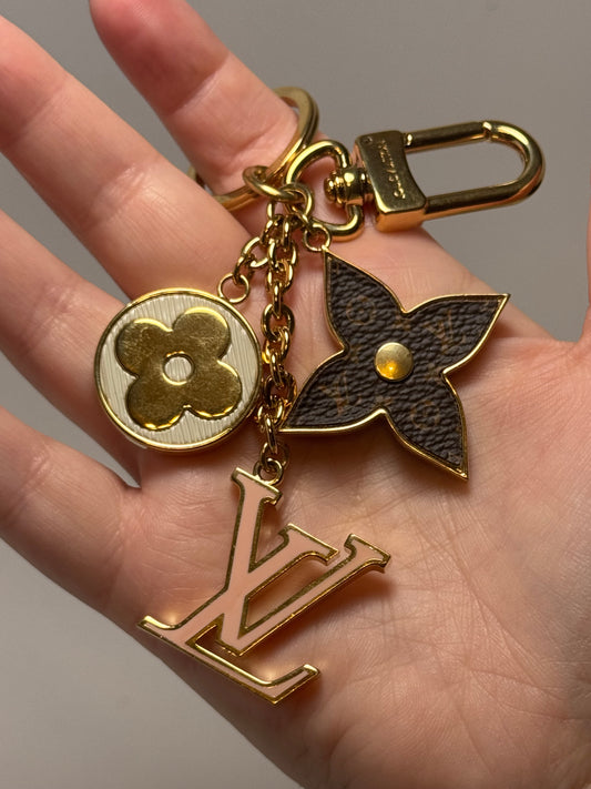 Louis Vuitton Fleur de Monogram Spring Street Bag Charm – Monogram, Pink & Gold
