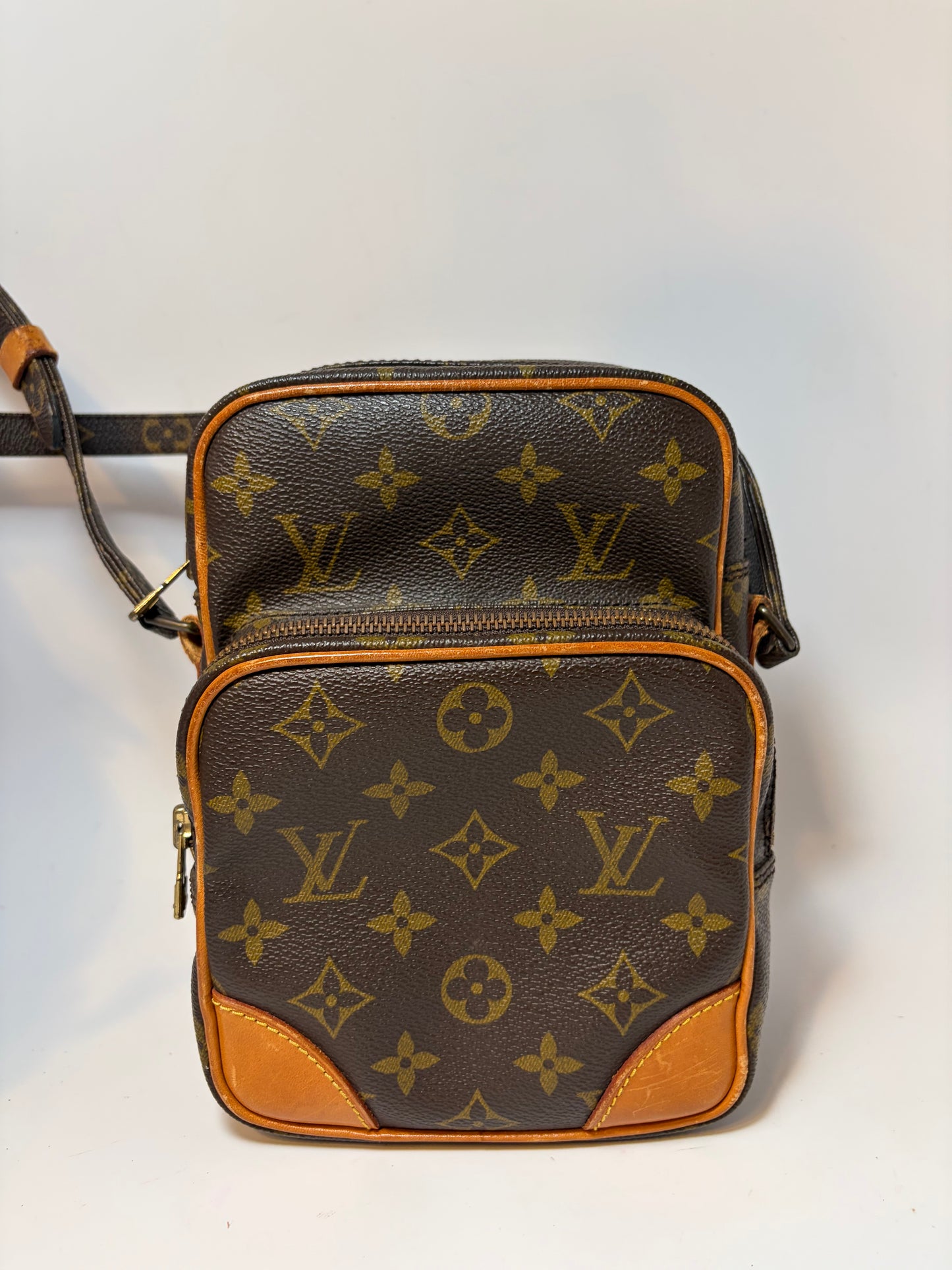 Louis Vuitton Amazon Monogram Crossbody, Made in France February 1987