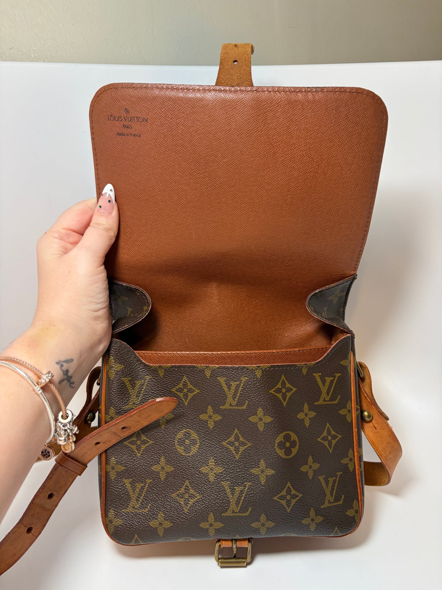 Louis Vuitton Cartouchière MM Monogram Crossbody & Shoulder Bag