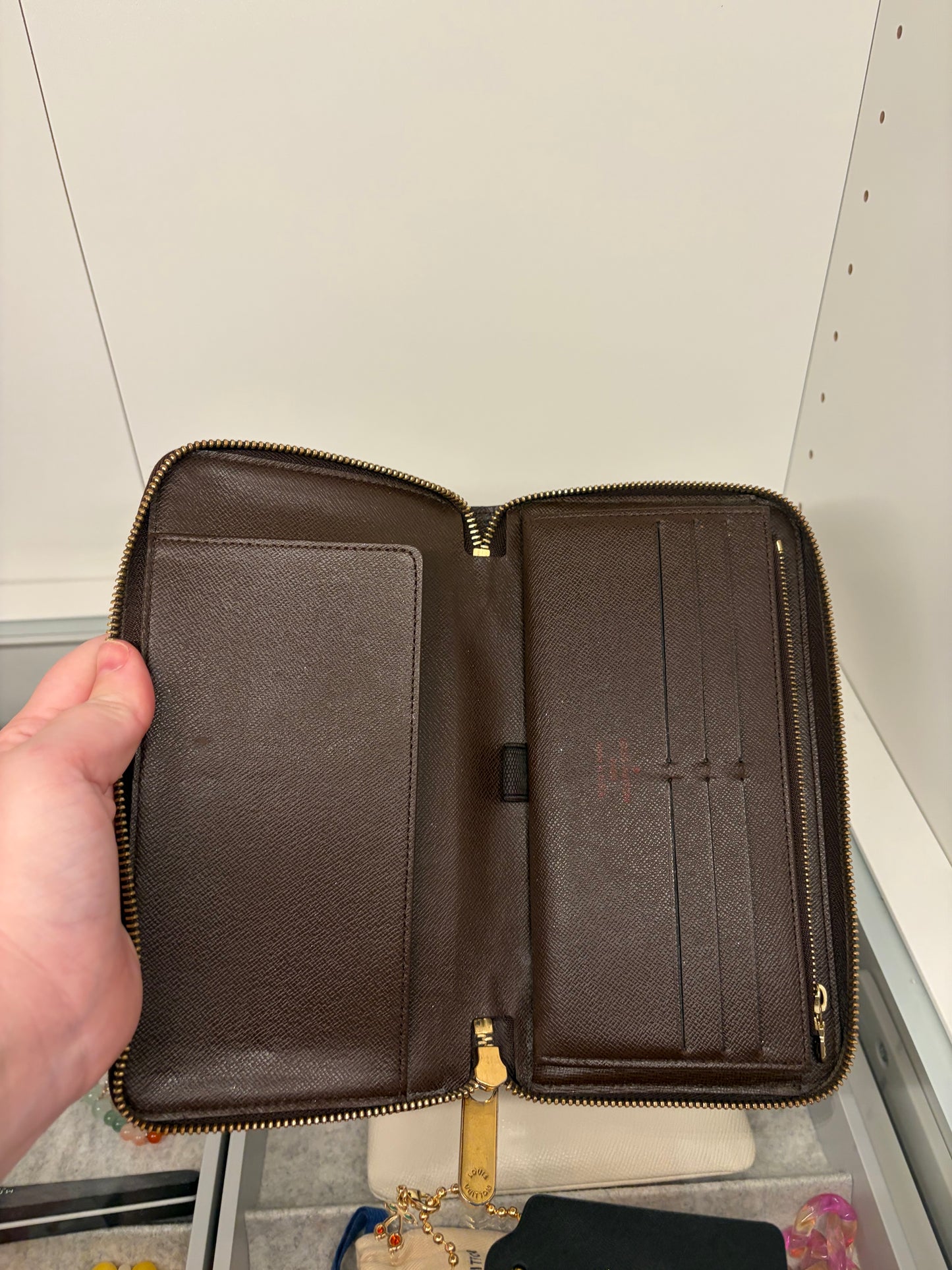 Louis Vuitton Damier Ebene Zippy Organizer Wallet