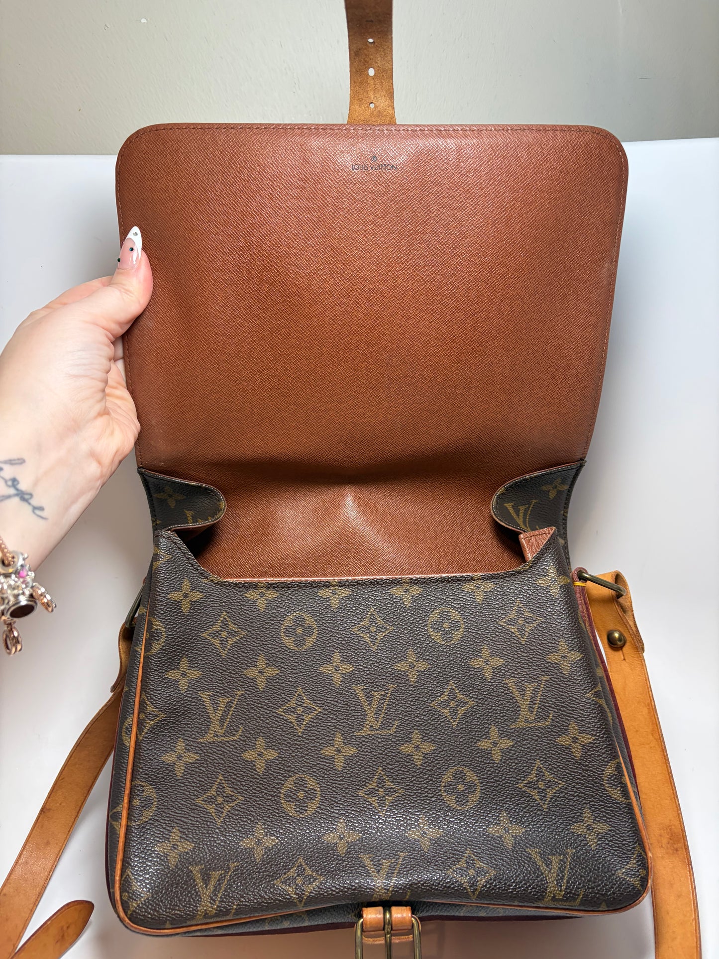 Louis Vuitton Cartouchière MM Monogram Crossbody & Shoulder Bag