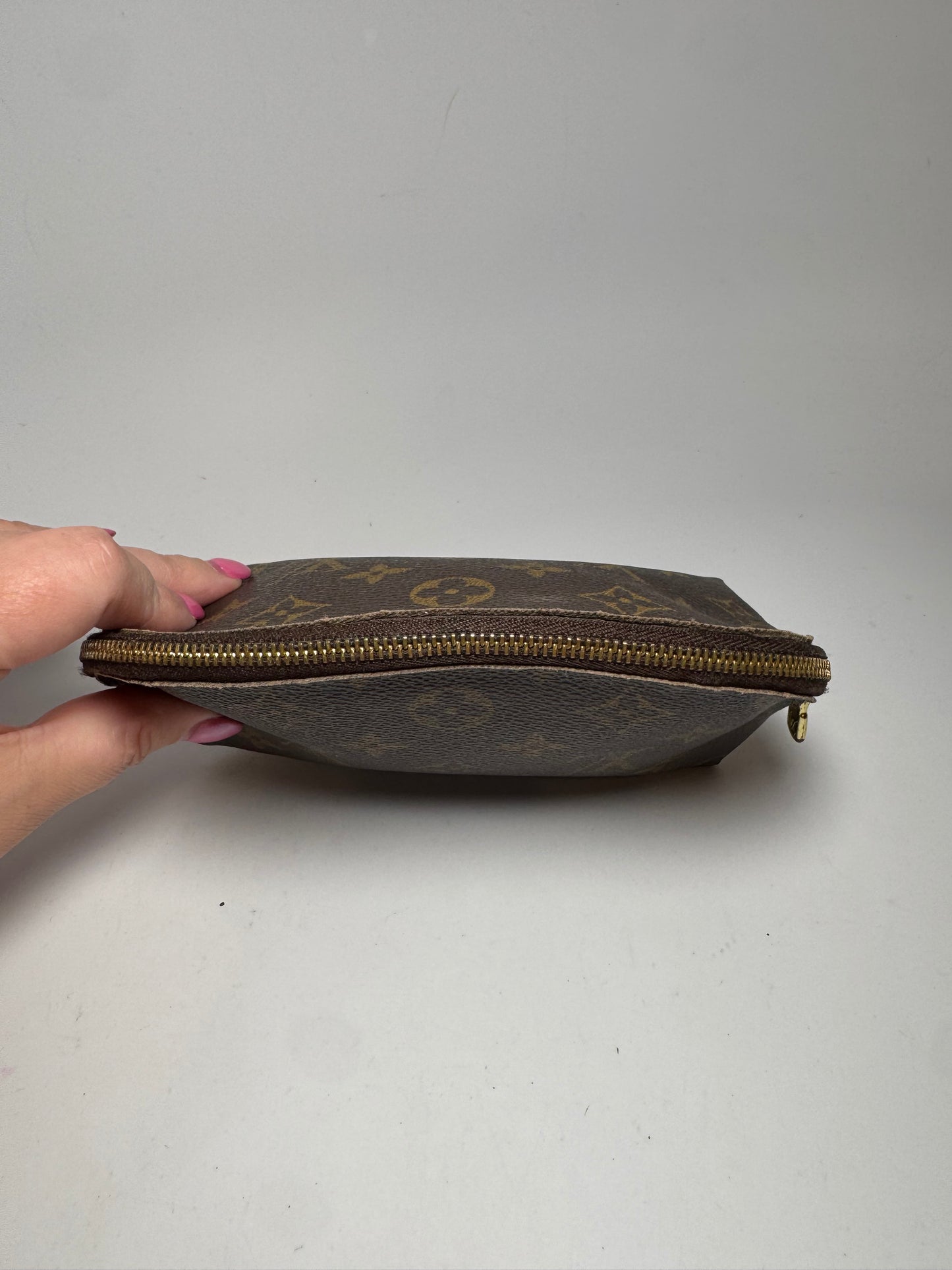 Louis Vuitton Monogram Cosmetic Case Dome Pouch, Made in Spain, September 2000