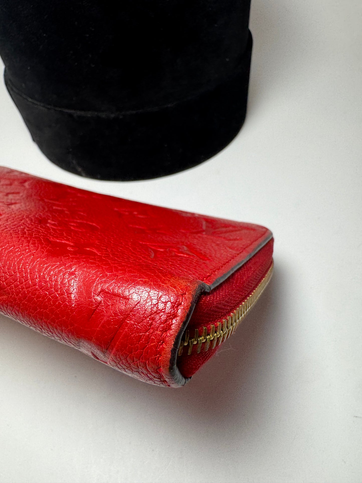 Louis Vuitton Empriente Zippy Wallet Cherry Red Leather