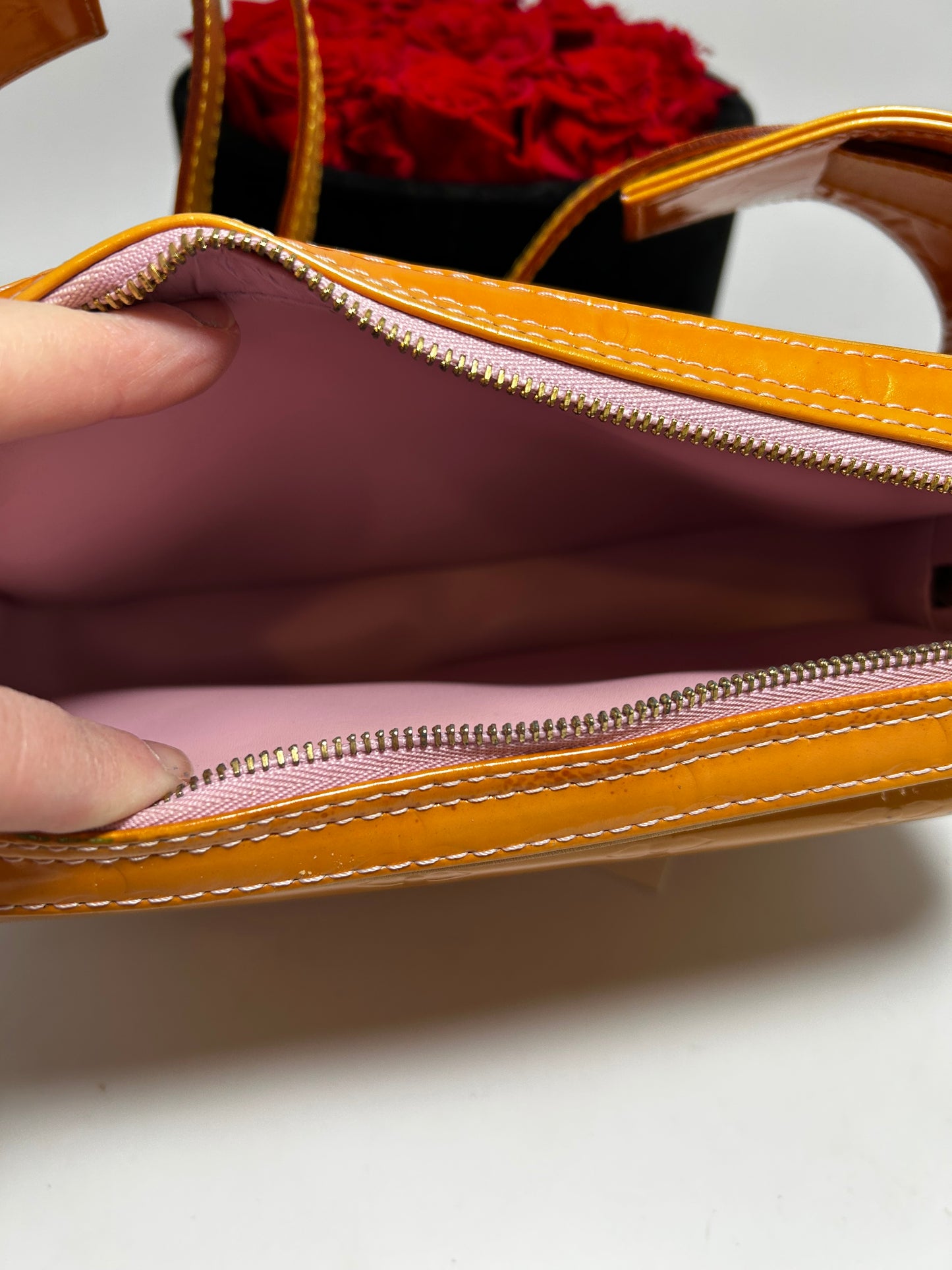 Louis Vuitton Gold Vernis Leather Fulton Waist Bag / Bum Bag