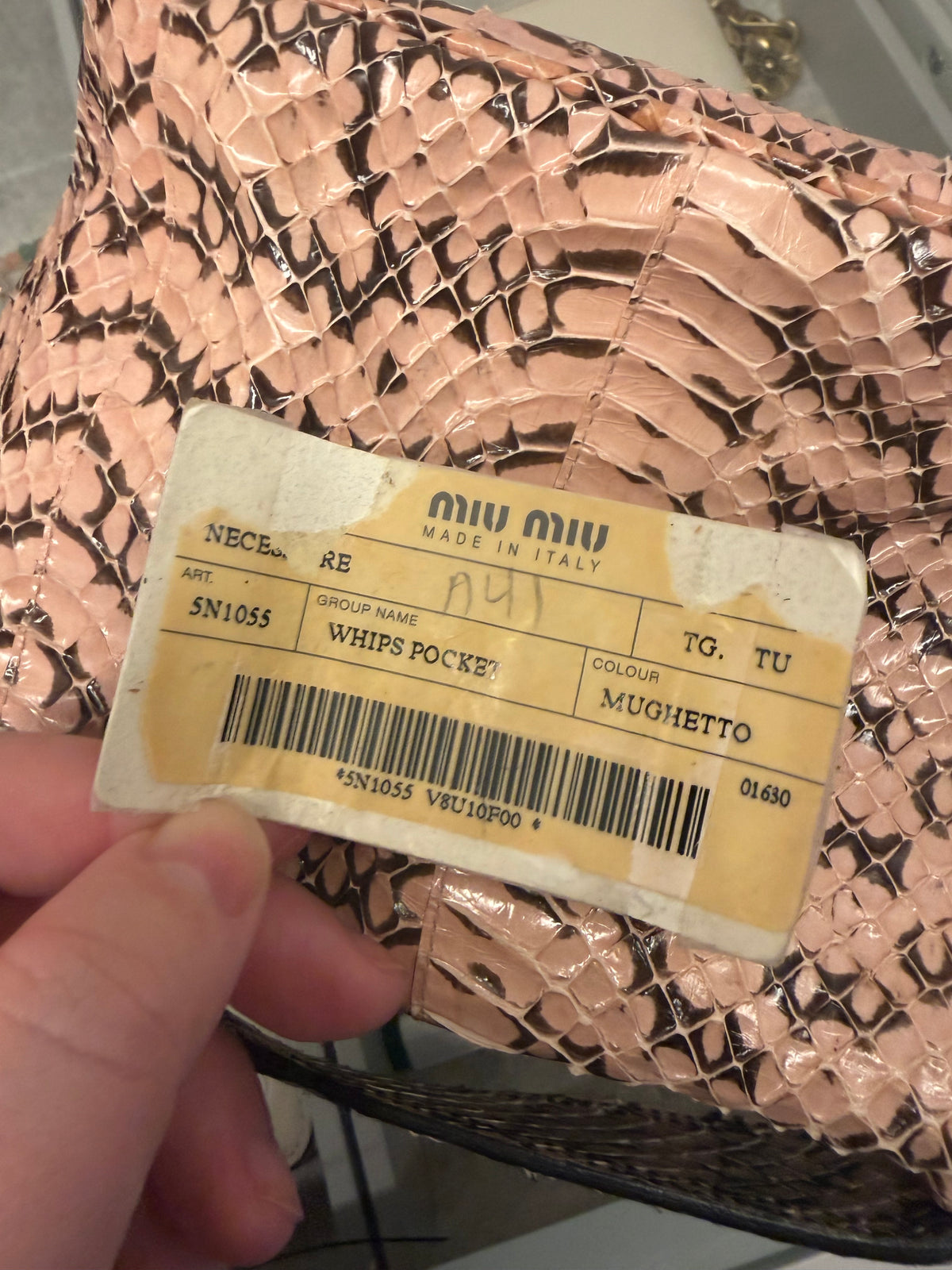 Miu Miu Python Mini Bag