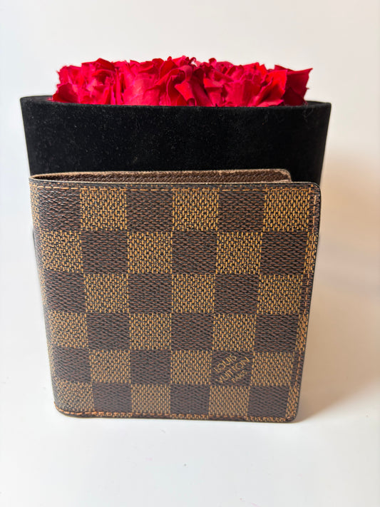 Louis Vuitton Damier Ebene Portefeuille Marco Bifold Wallet
