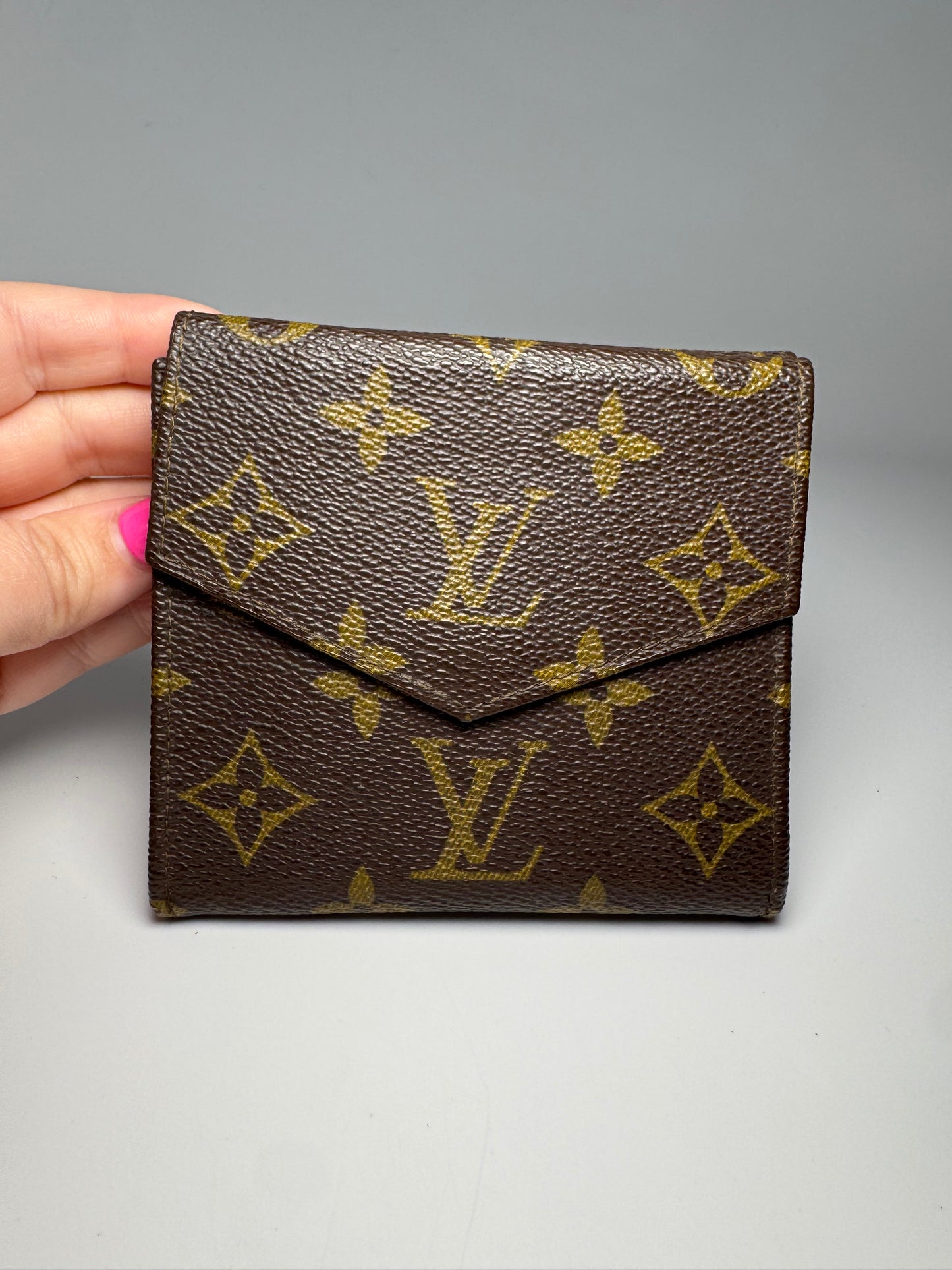 Louis Vuitton Monogram Elise Compact Wallet Vintage- France April 1988