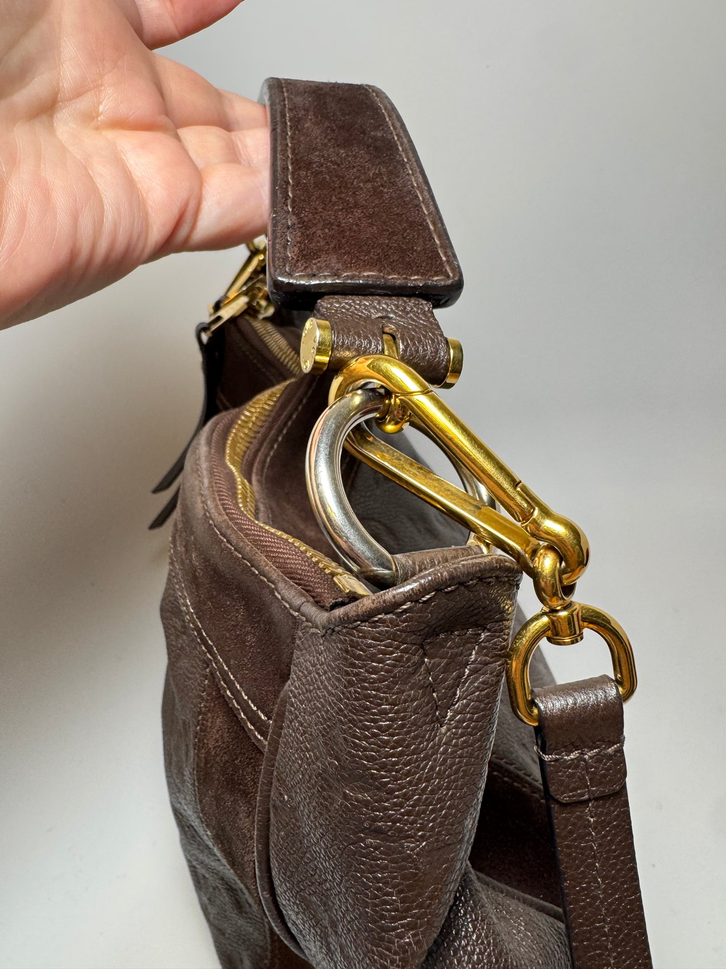 Louis Vuitton Audacieuse PM Chocolat Monogram Empreinte Leather Bag