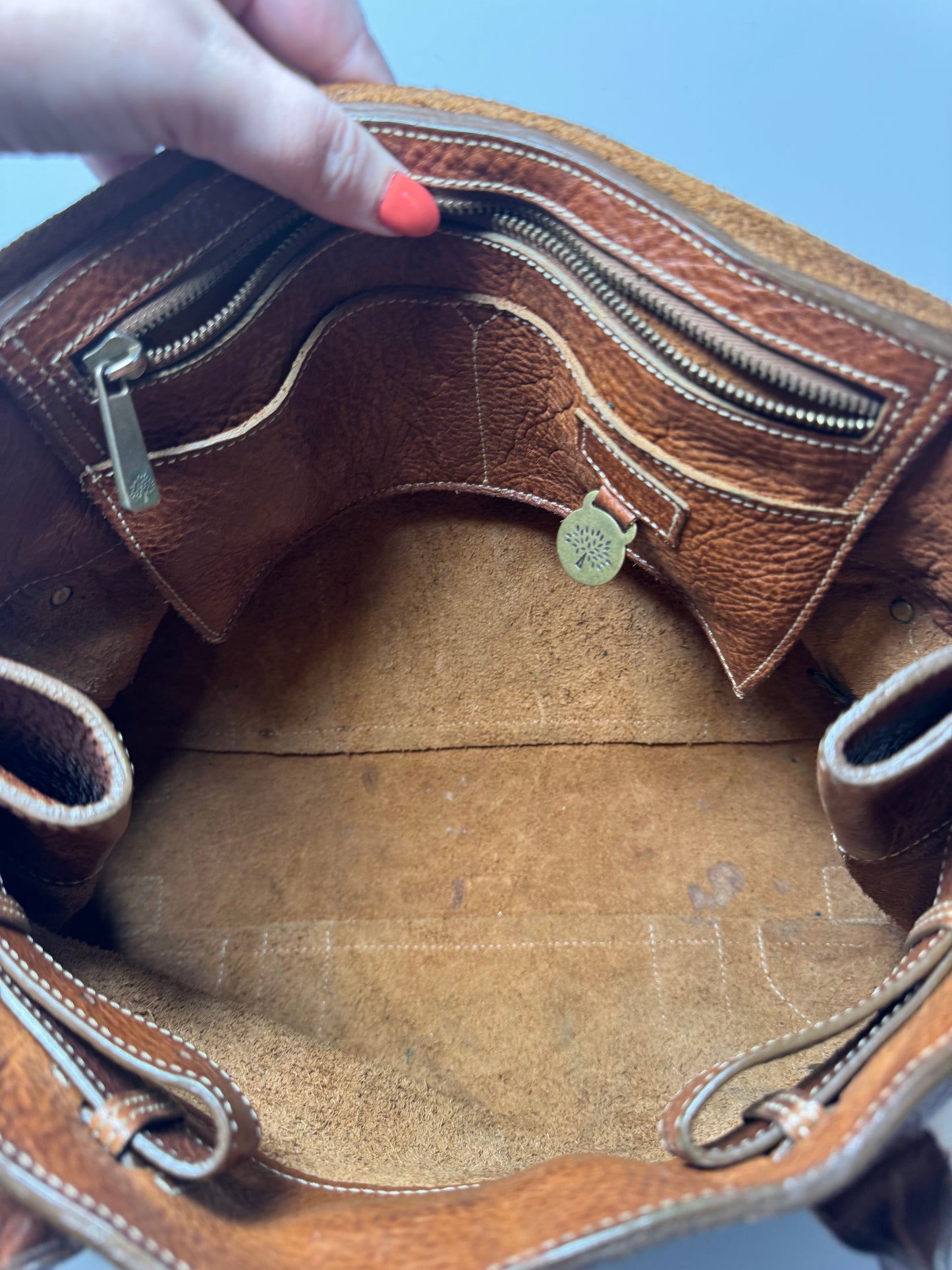 Mulberry Bayswater Satchel in Tooled Oak