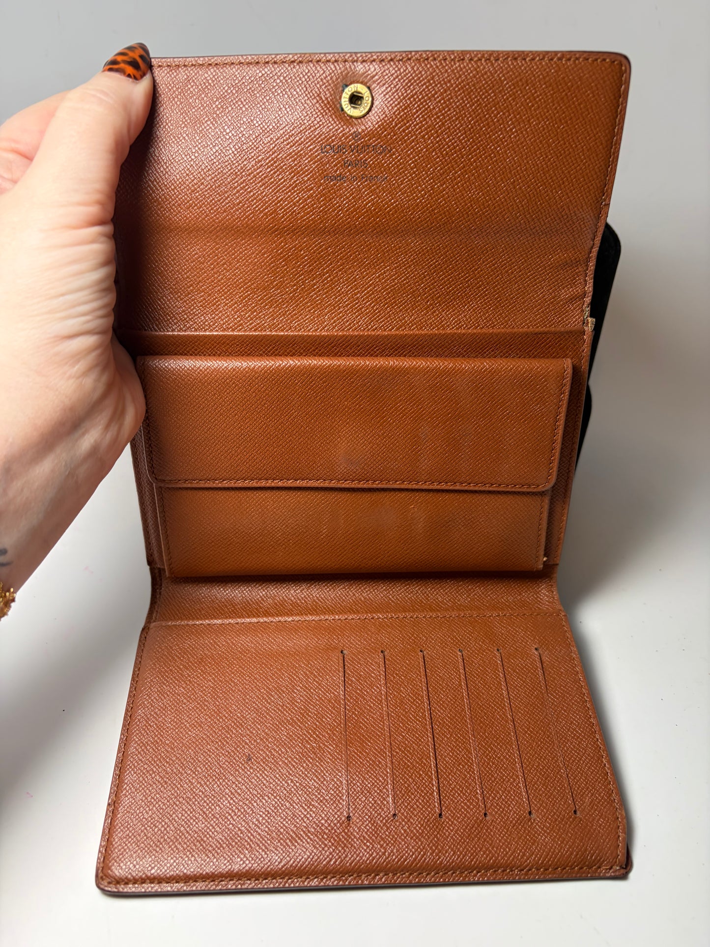 Louis Vuitton Porte Tressor Etui Papier Monogram Wallet