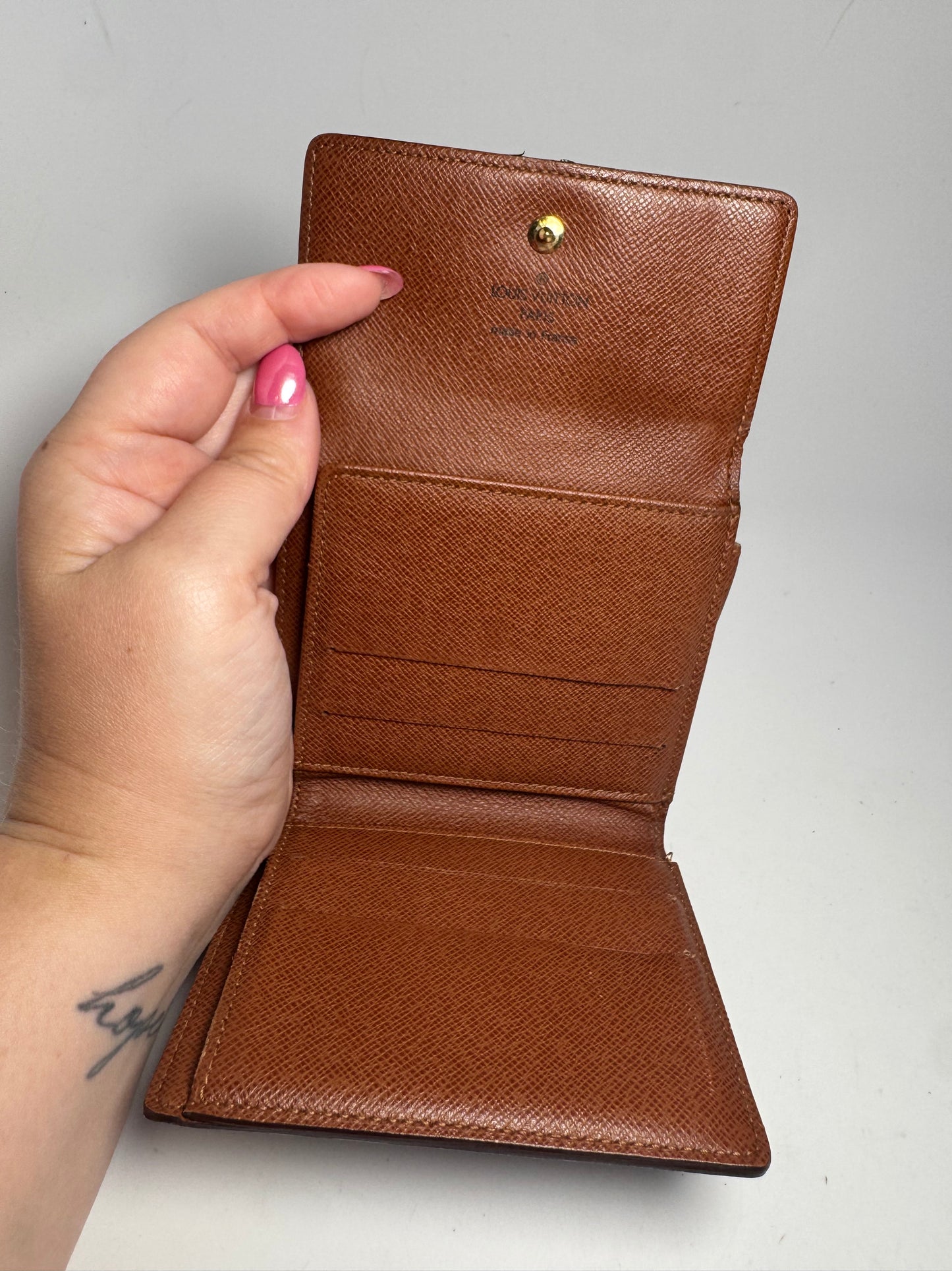 Louis Vuitton Elise Compact Monogram Wallet Made in France May 2000