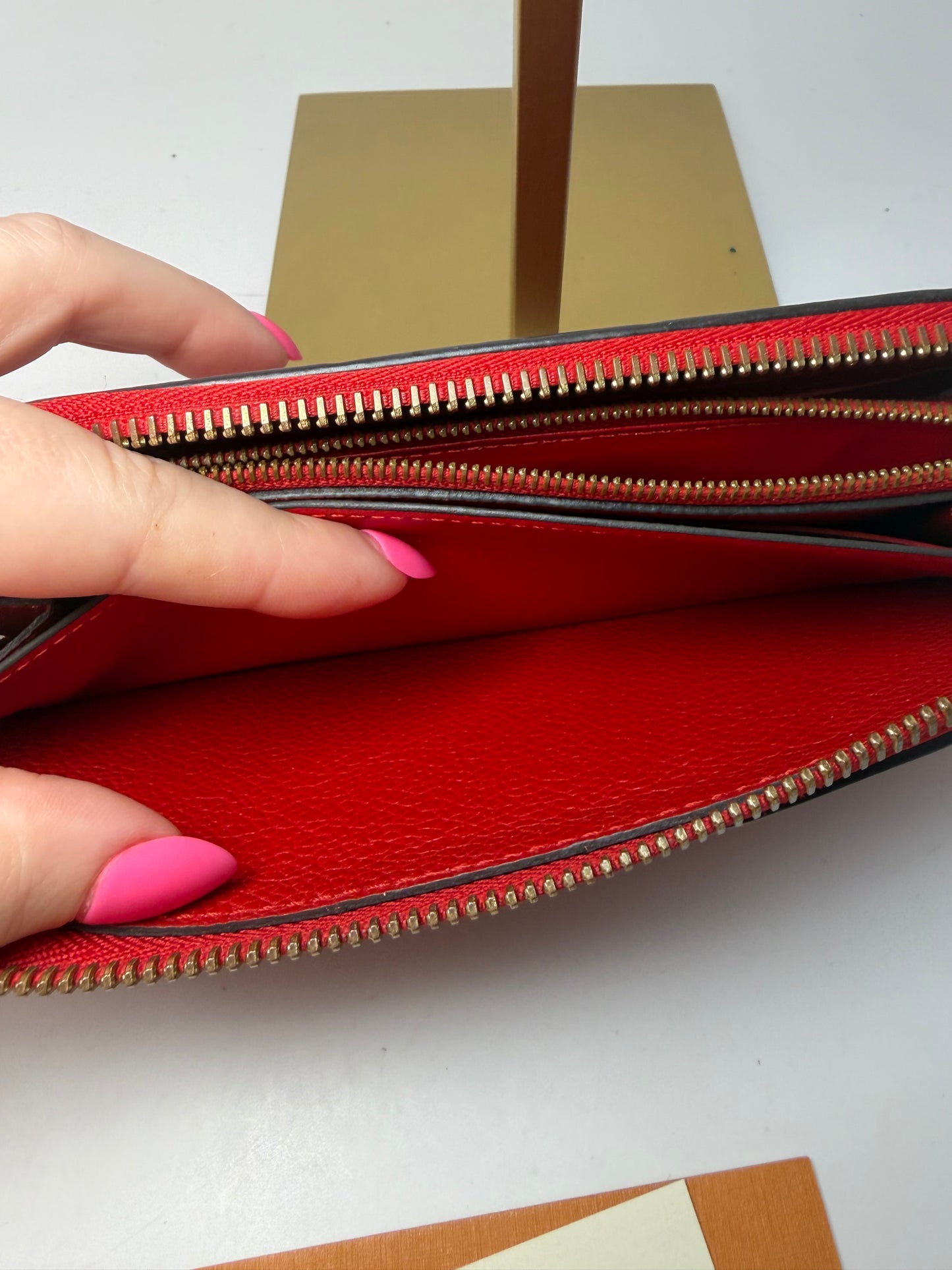 Louis Vuitton Empriente Monogram Zippy Wallet Cherry Red