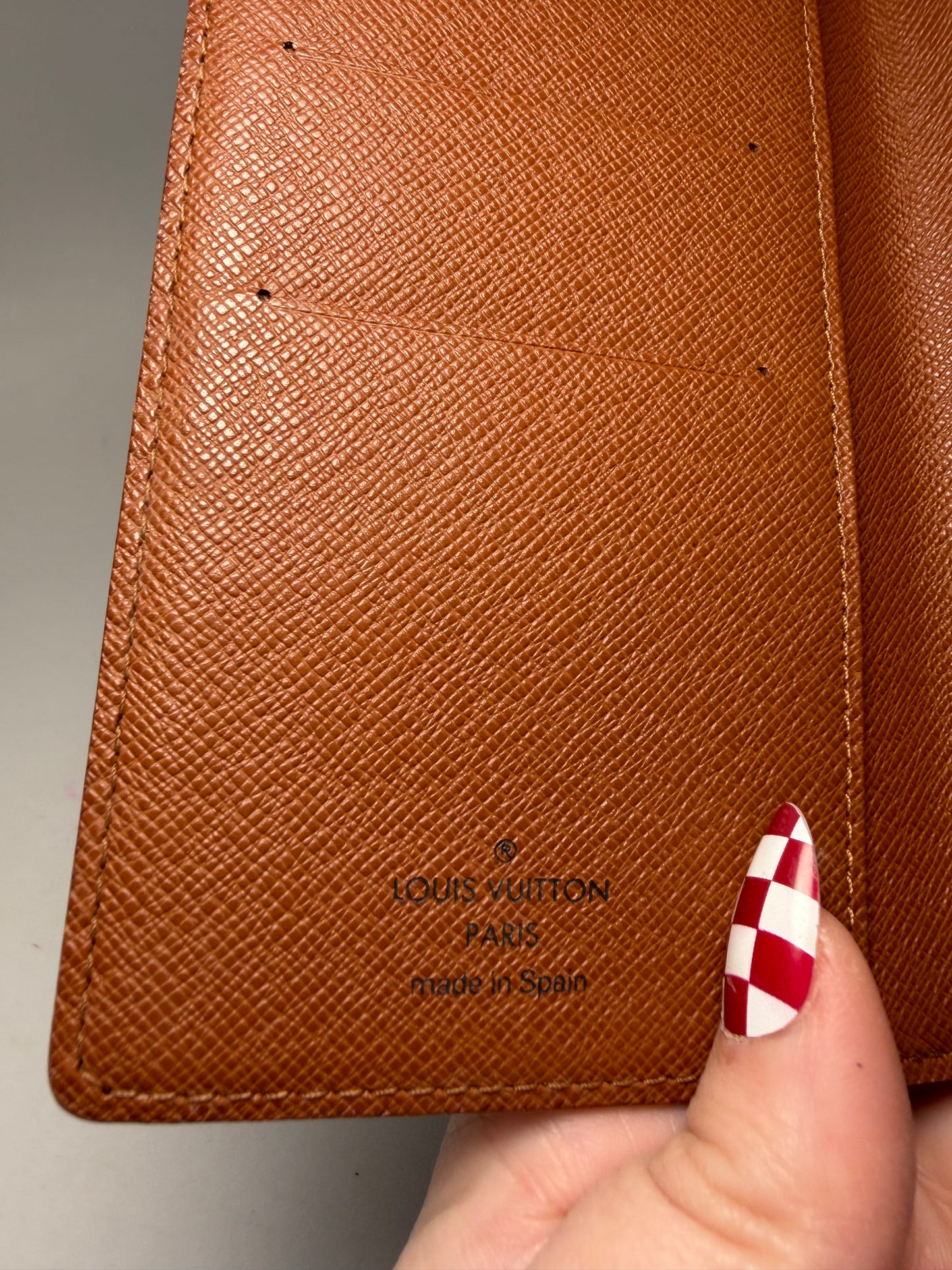Louis Vuitton Slim Monogram Wallet/Checkbook Cover/Passport Holder