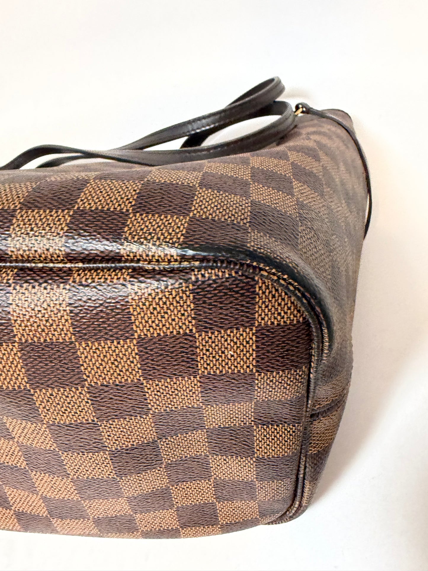 Louis Vuitton Neverfull MM Damier Ebene Tote w/Dust Bag