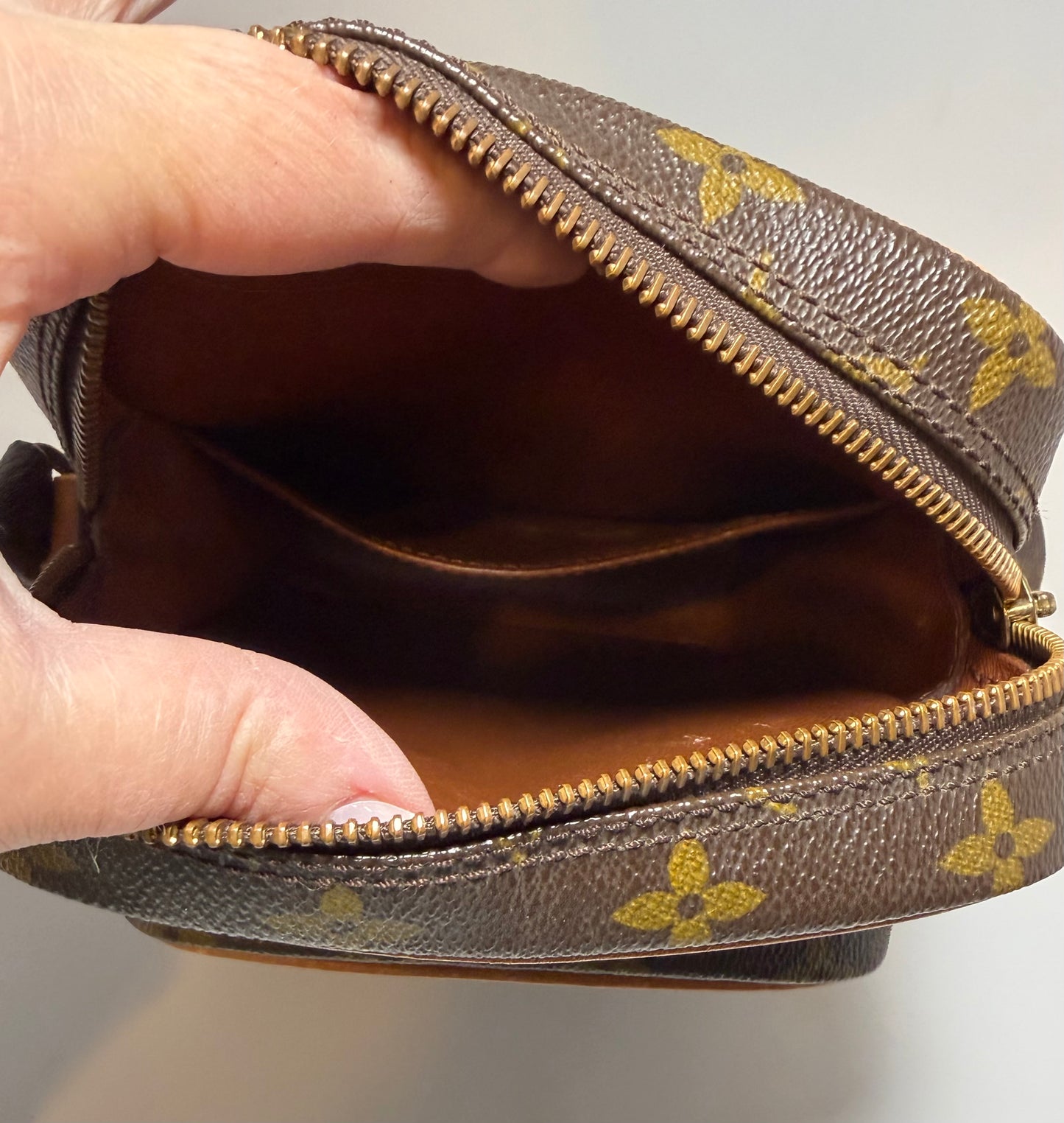 Louis Vuitton Amazon Monogram Crossbody, Made in France February 1987