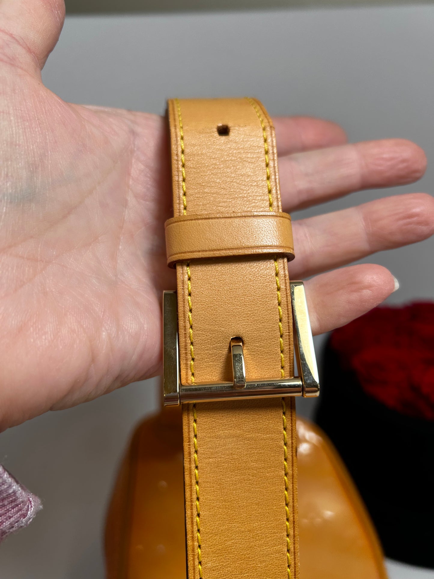 Louis Vuitton Gold Vernis Leather Fulton Waist Bag / Bum Bag