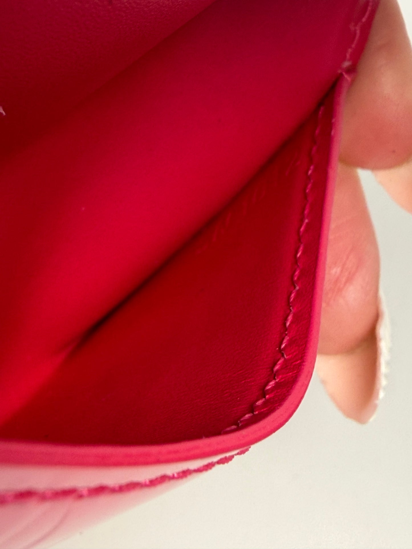 Louis Vuitton Pink Vernis Leather Wallet