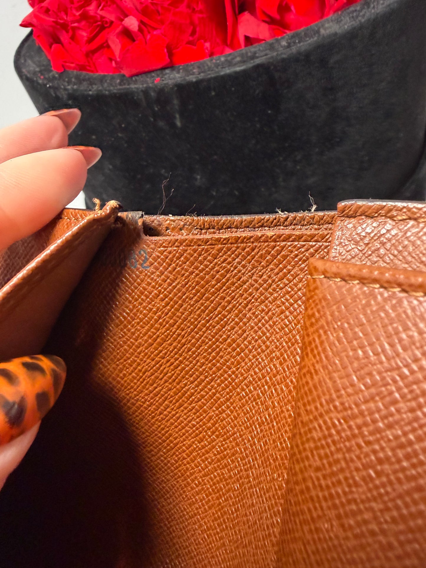 Louis Vuitton Porte Tressor Etui Papier Monogram Trifold Wallet