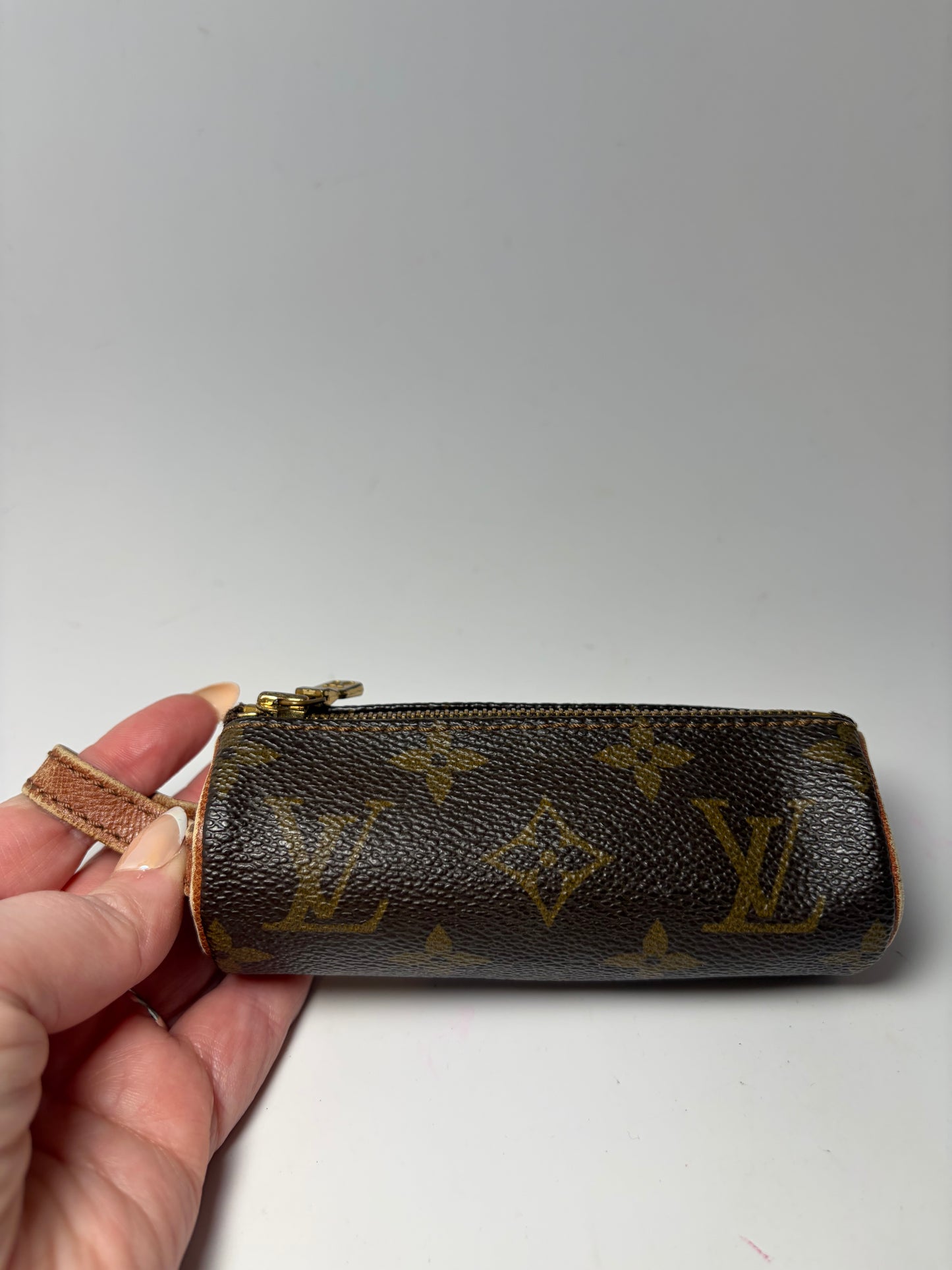 Louis Vuitton Etui 3 Ball Golf Ball Holder/Small Cosmetic Pouch