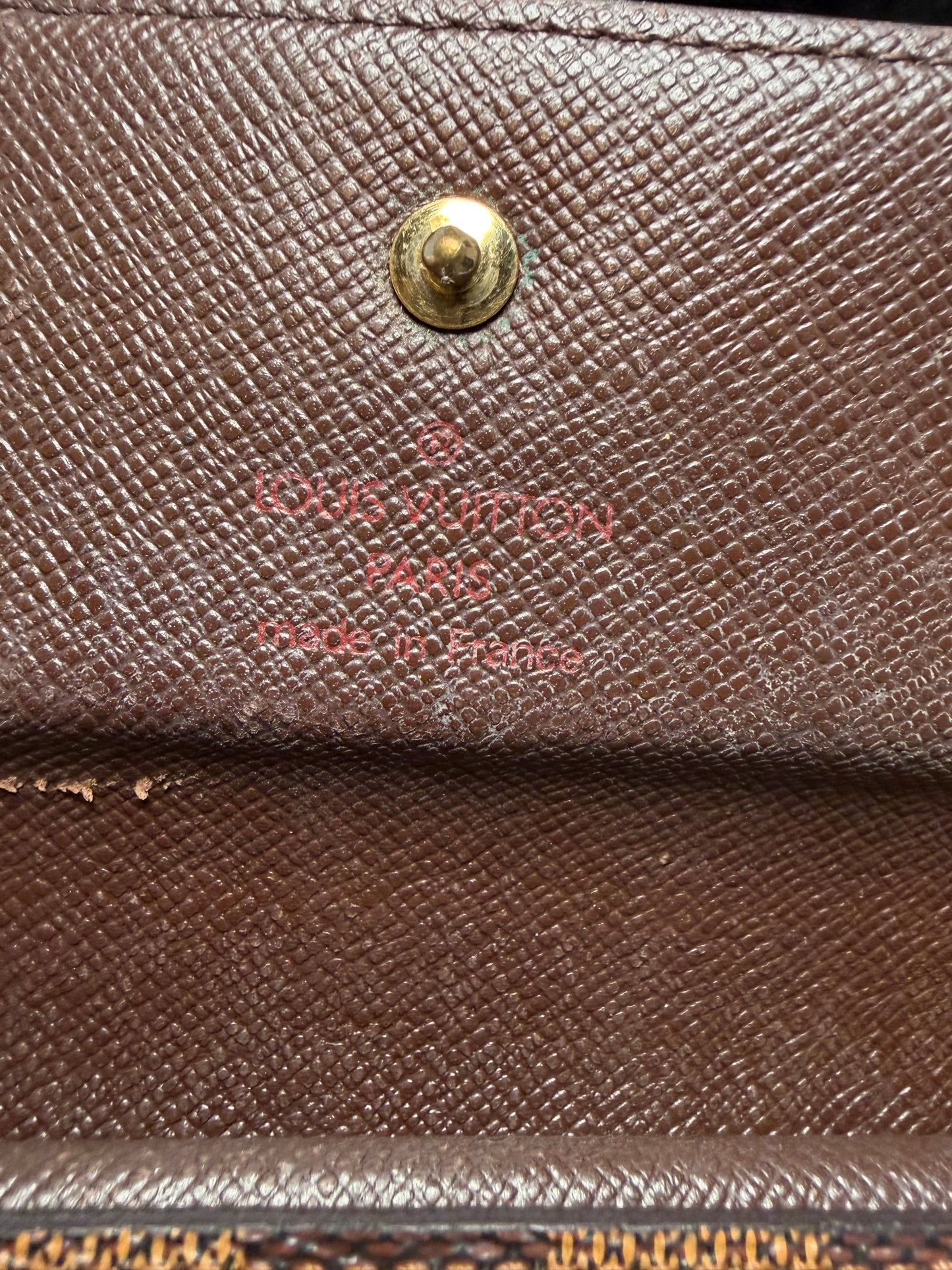 Louis Vuitton Damier Ebene Paper Etui Trifold Wallet