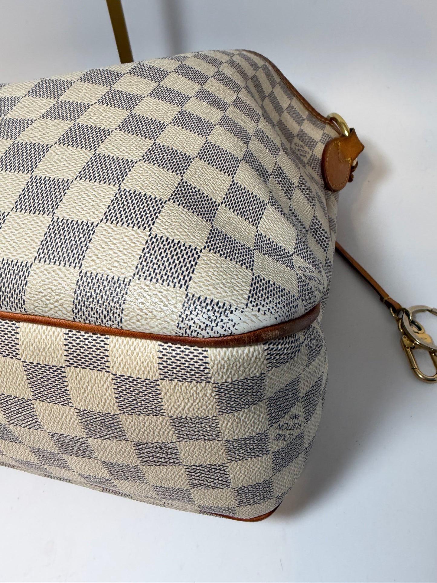 Louis Vuitton Delightful PM Damier Azur Shoulder Bag w/COA