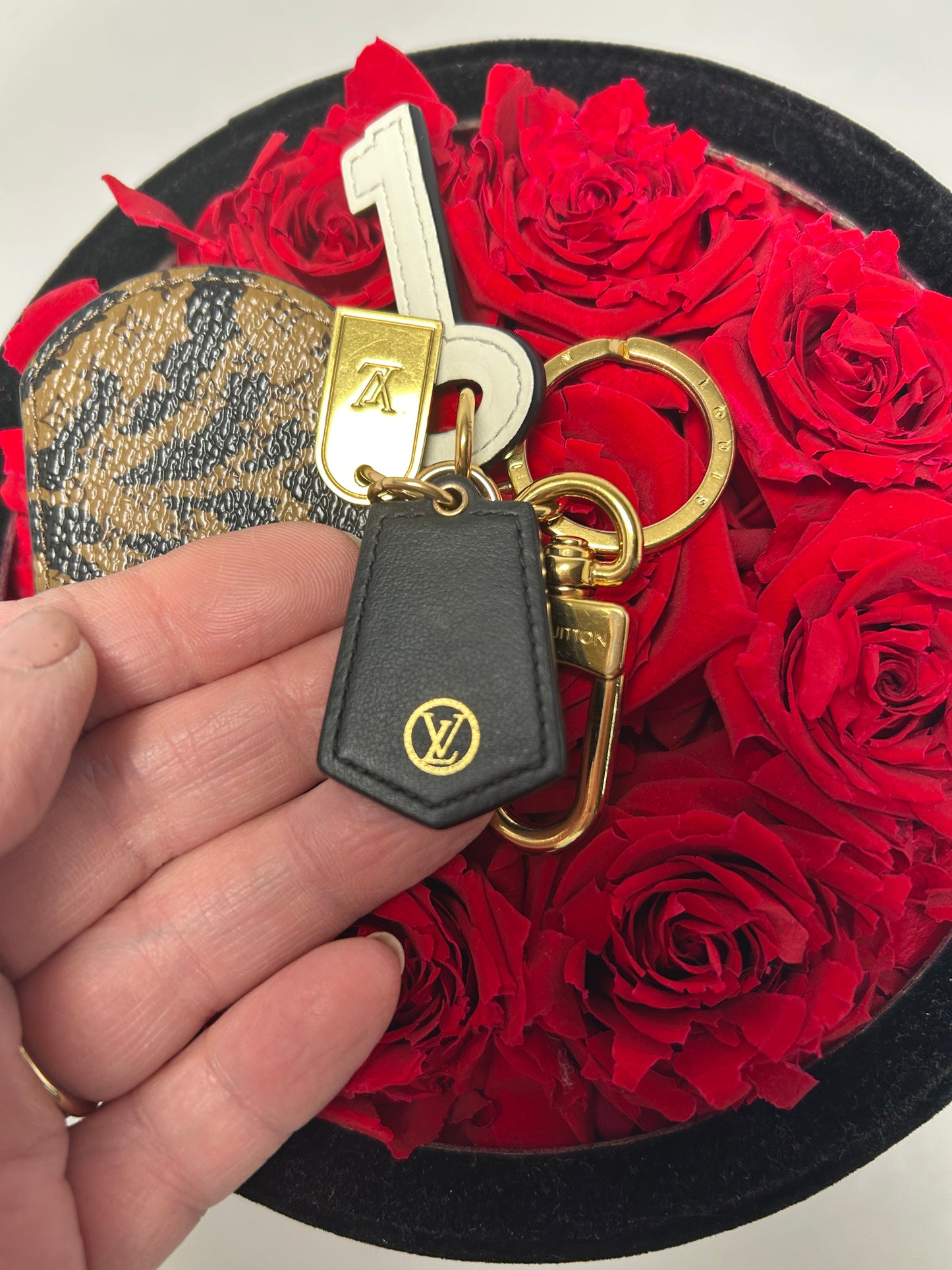 Louis Vuitton Boîte Chapeau Monogram Jungle Print Collection Bag Charm & Key Holder