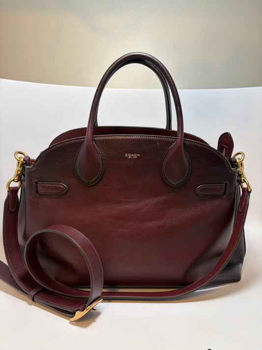 Coach Empire 40 Caryall Merlot w/Crossbody Strap