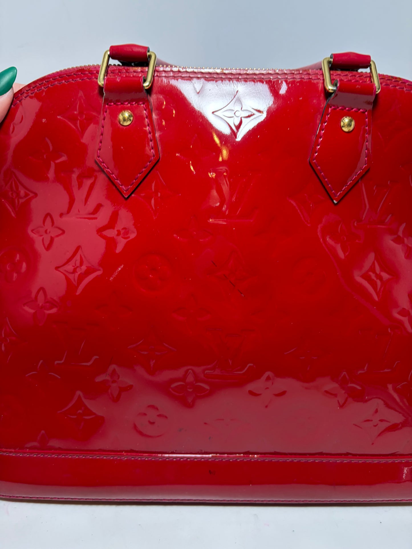 Louis Vuitton Alma PM Vernis Rose 🌹 Red