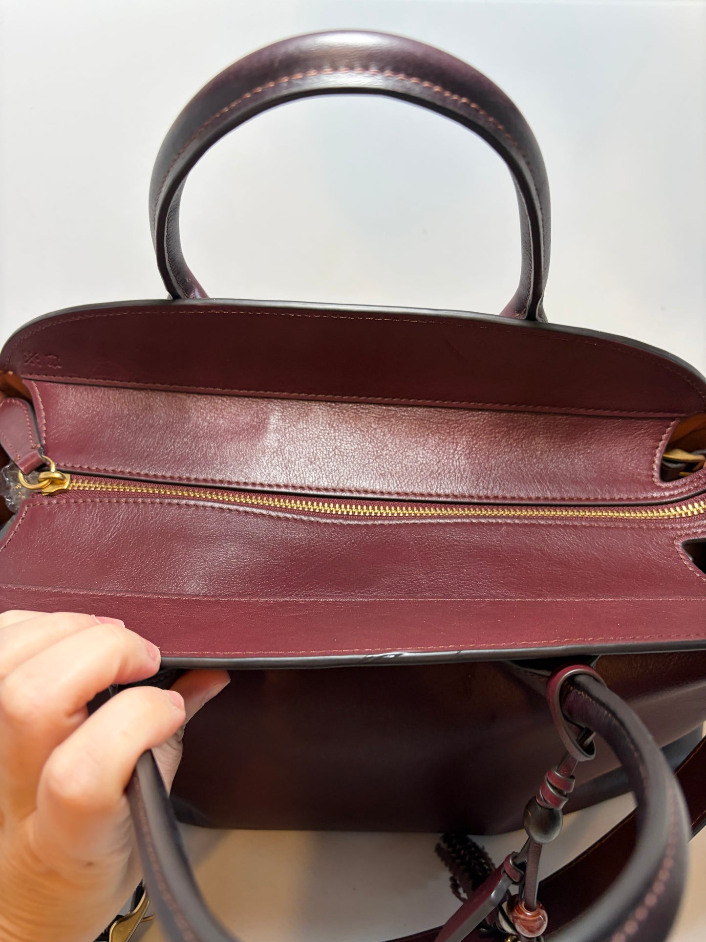 Coach Empire 40 Caryall Merlot w/Crossbody Strap