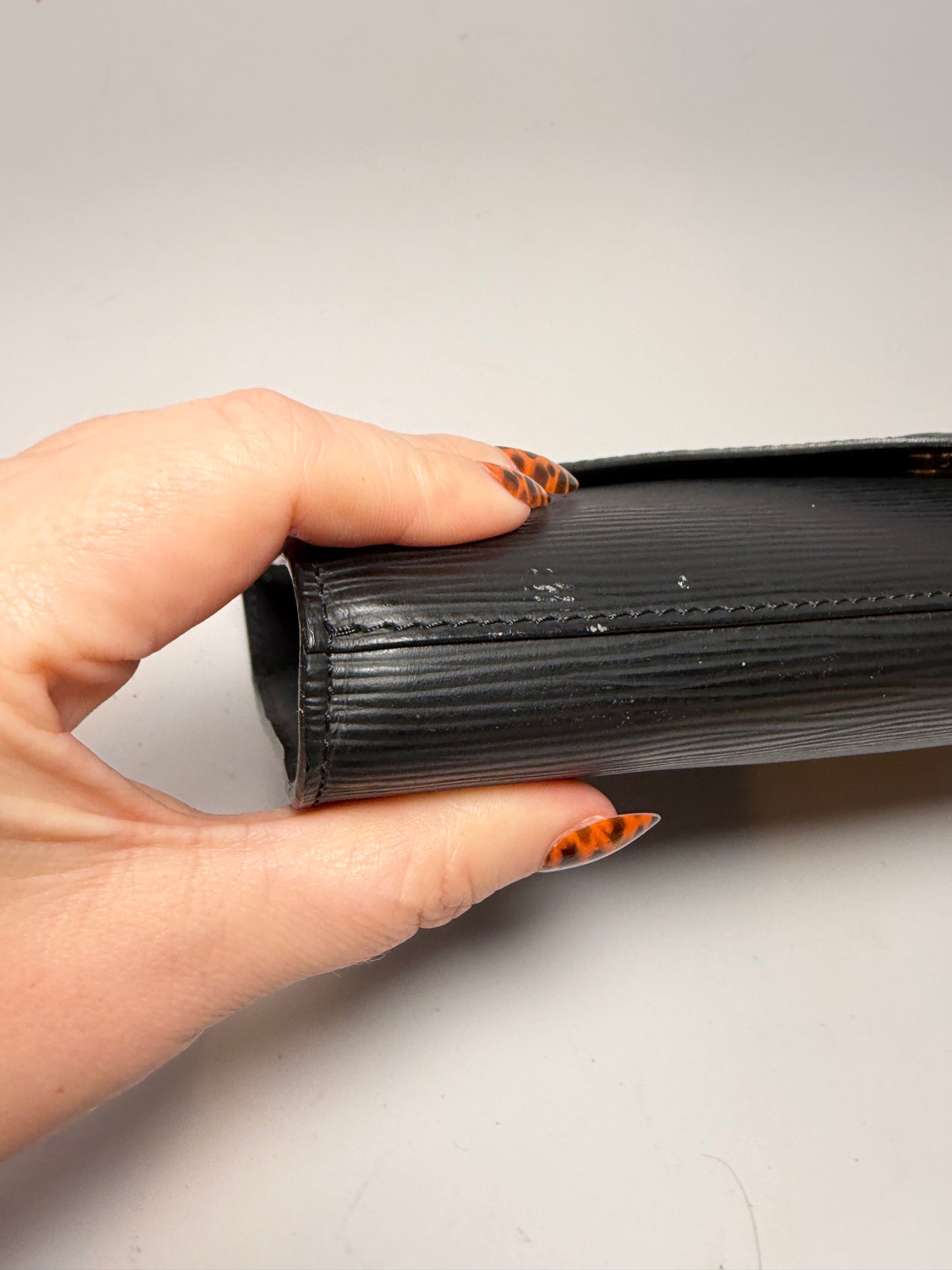 Louis Vuitton Epi Leather Art Deco Clutch Black
