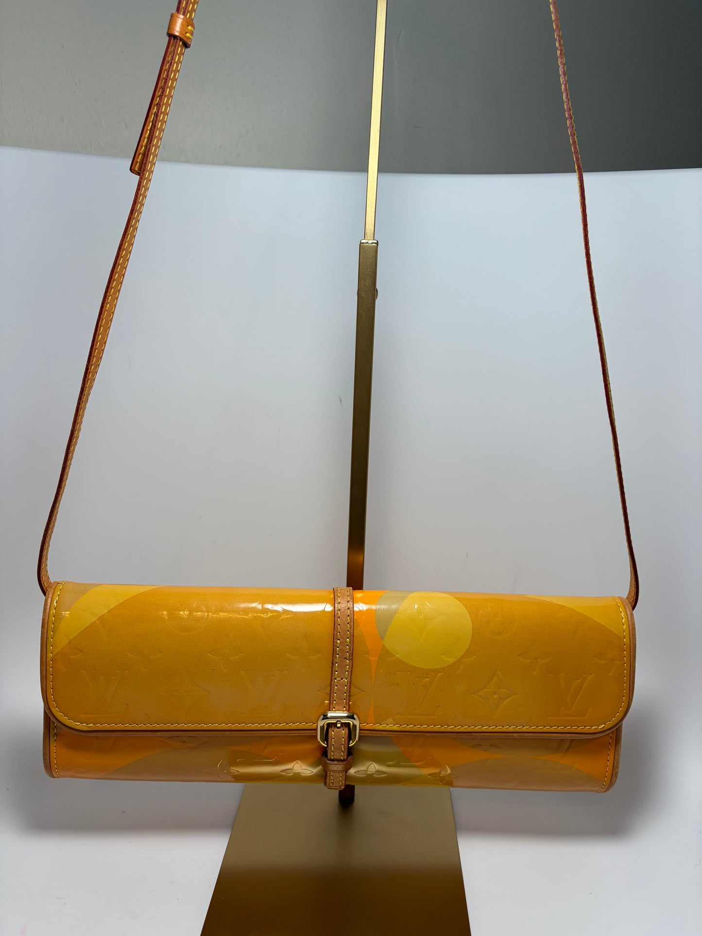 Louis Vuitton Monogram Vernis Fleurs Pochette Vintage Crossbody