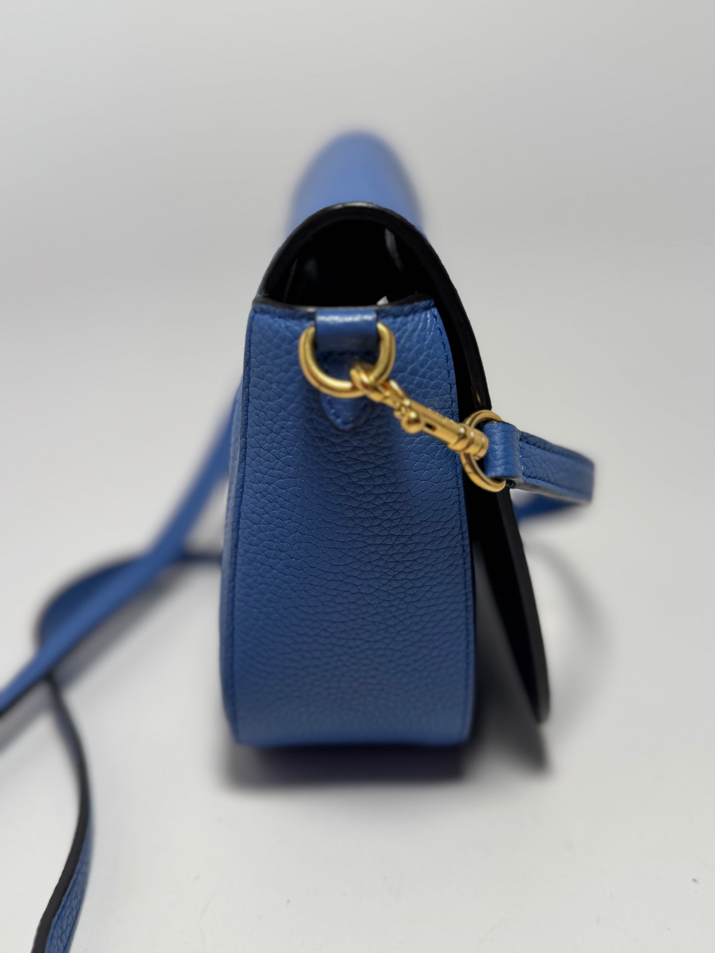 Mulberry Small Darley Satchel Blue Crossbody in Small Classic Grain Leather