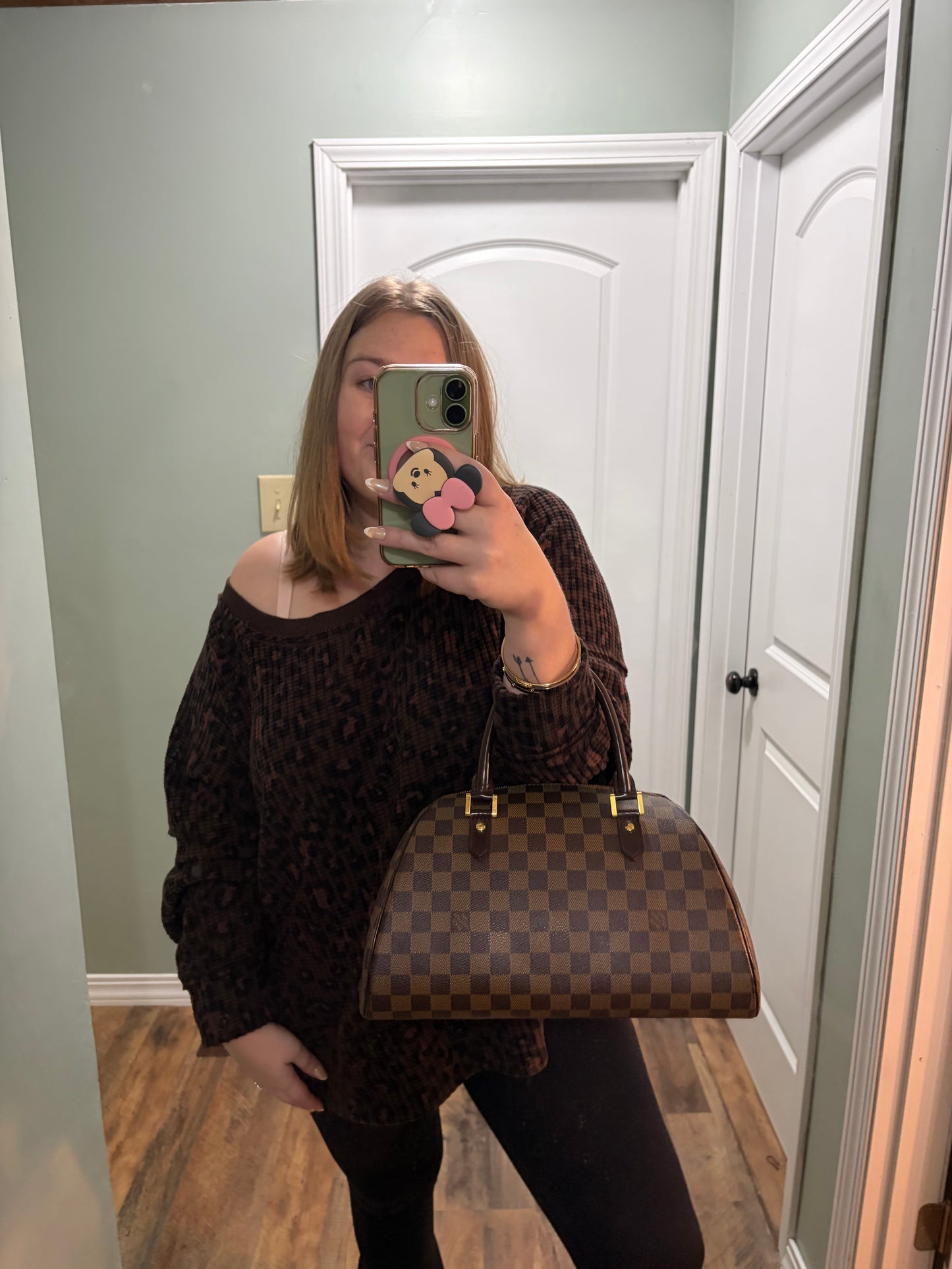 Louis Vuitton Ribera MM Damier Ebene Satchel
