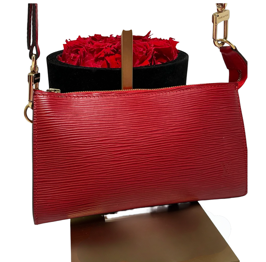 Louis Vuitton Accessories Pouch Pochette Crossbody Red Epi Leather