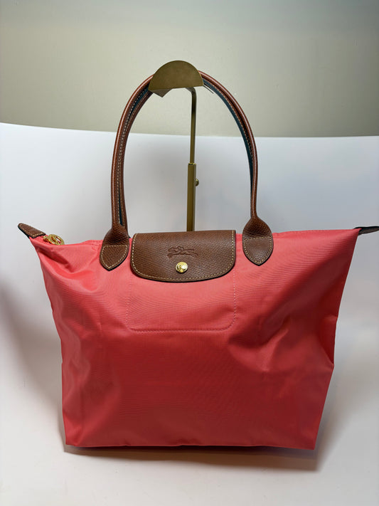 Longchamp Le Pliage Strawberry Pink Tote Medium