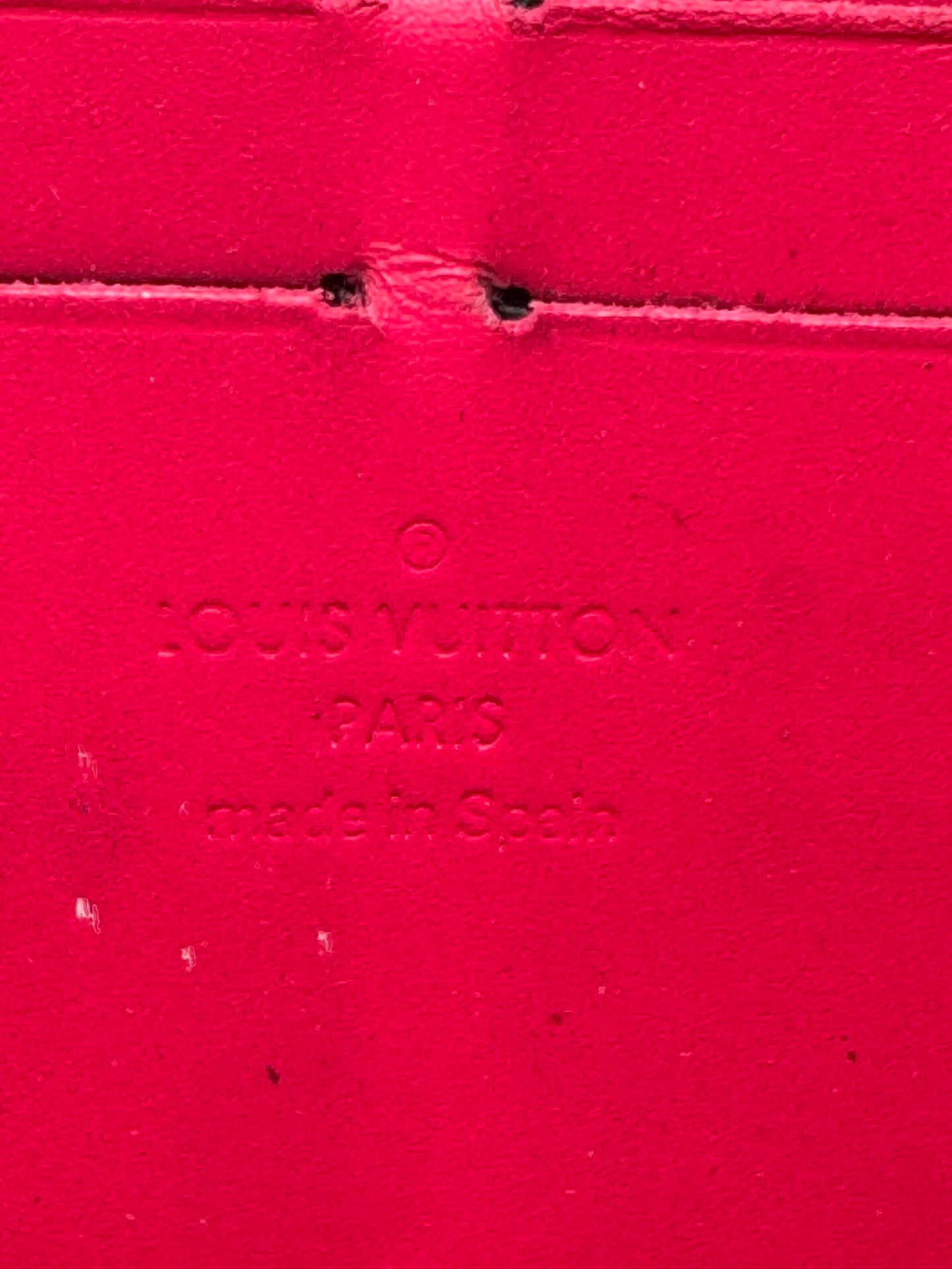 Louis Vuitton Watermelon Vernis Leather Zippy Wallet Monogram
