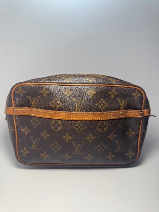 Louis Vuitton Compeigne 23 Monogram Clutch/Toiletry/Travel Pouch- France February 1988