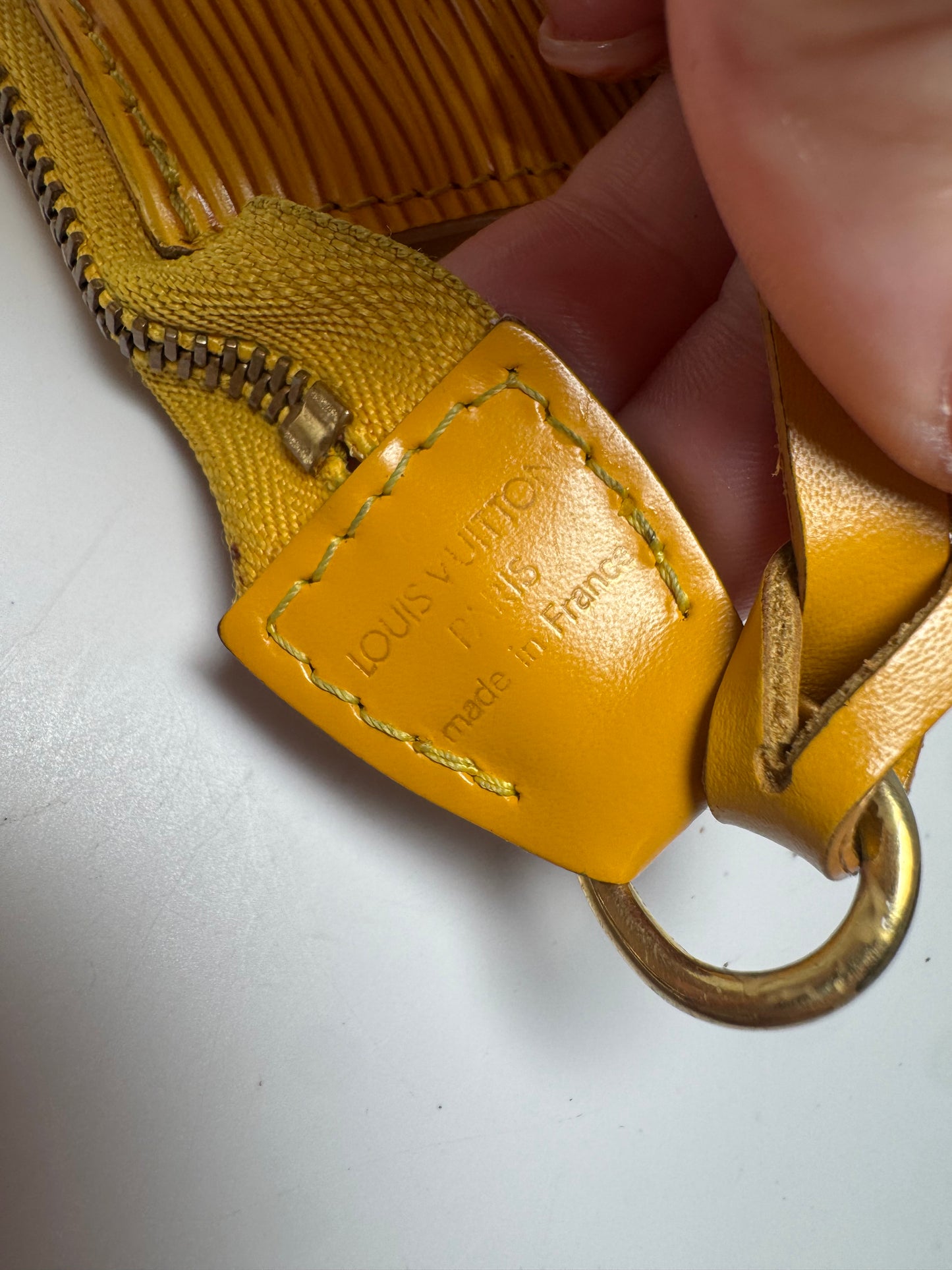 Louis Vuitton Yellow Epi Leather Pochette