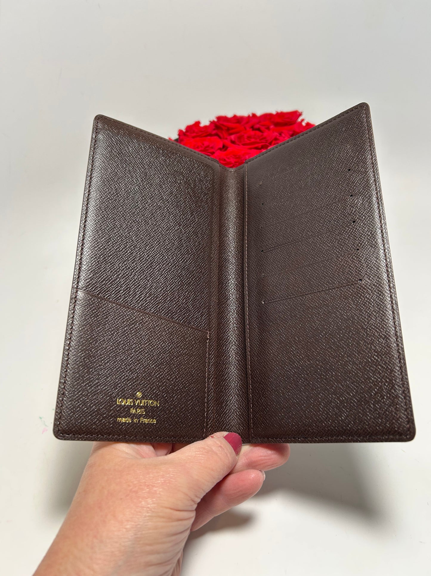 Louis Vuitton Damier Ebene Slim Wallet/Passport Cover