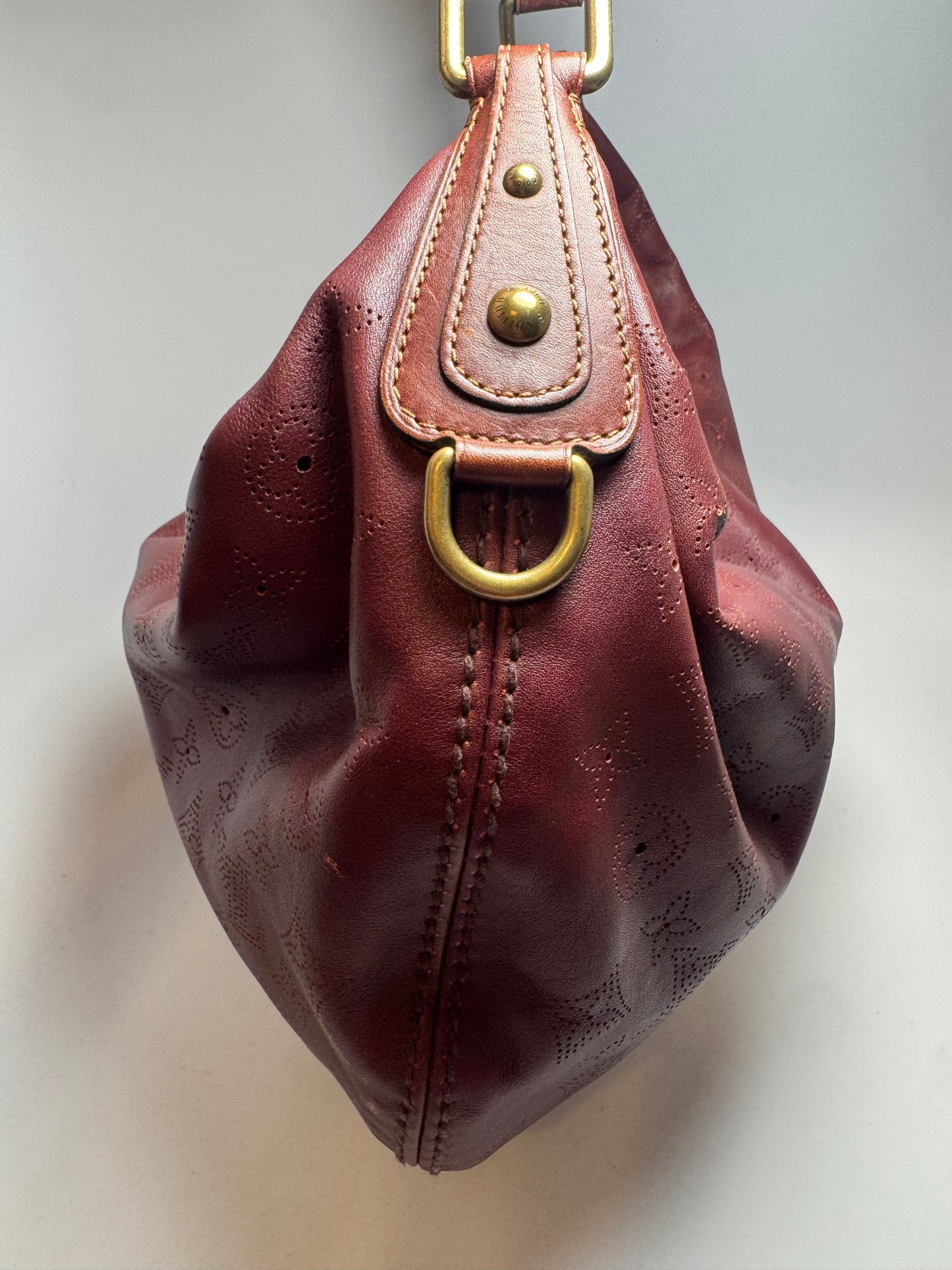 Louis Vuitton Onatah GM Leather Aubergine Limited Edition Shoulder Bag