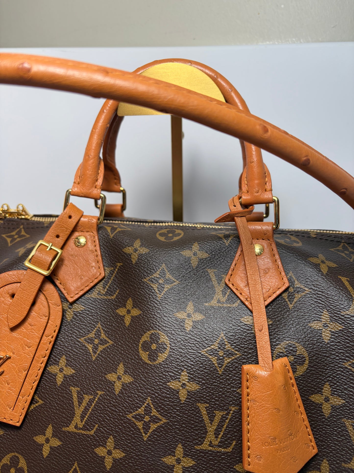 Louis Vuitton Speedy Soft 30 Boho w/Ostrich Leather