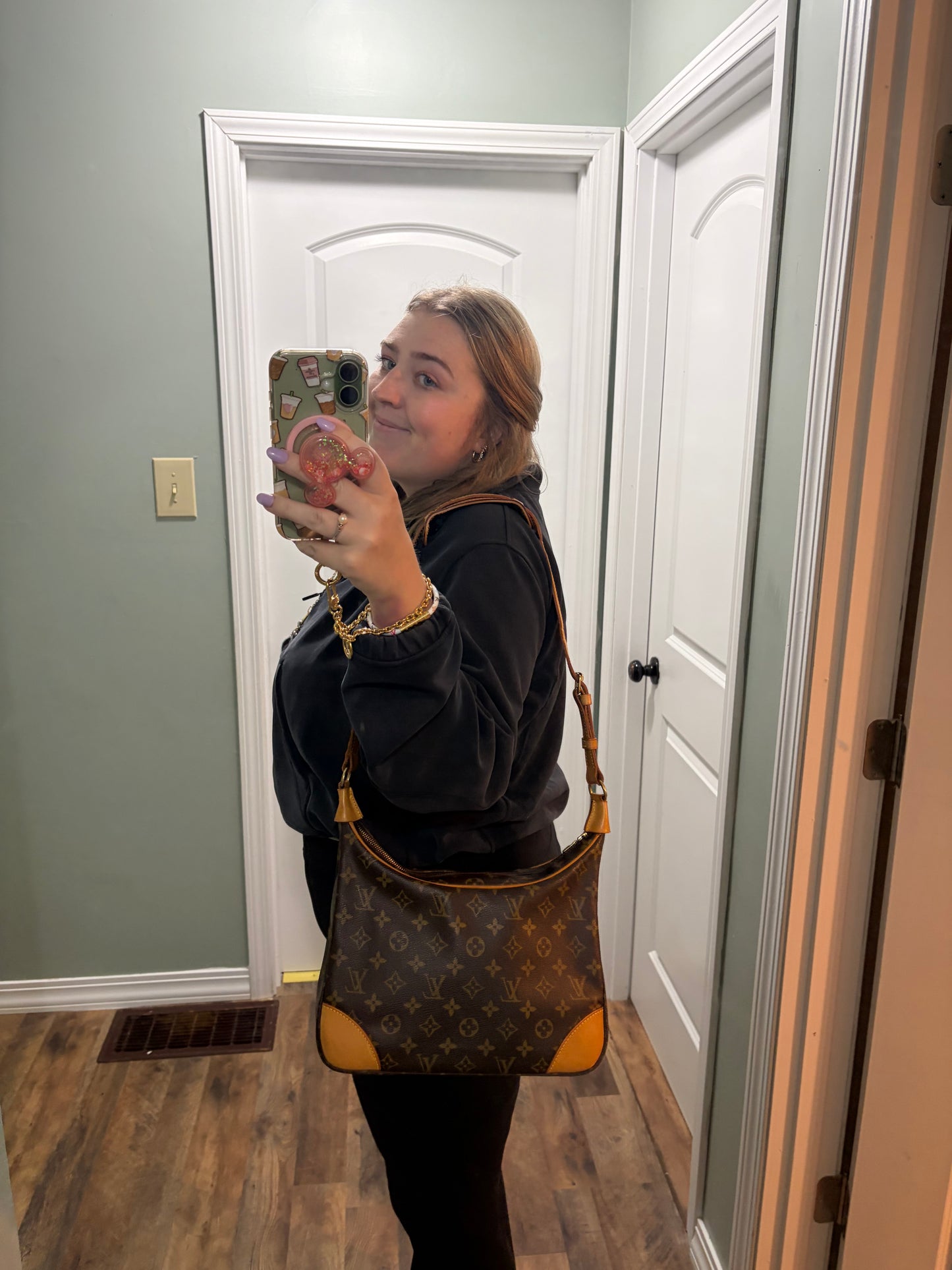 Louis Vuitton Boulogne 30 Monogram Shoulder Bag