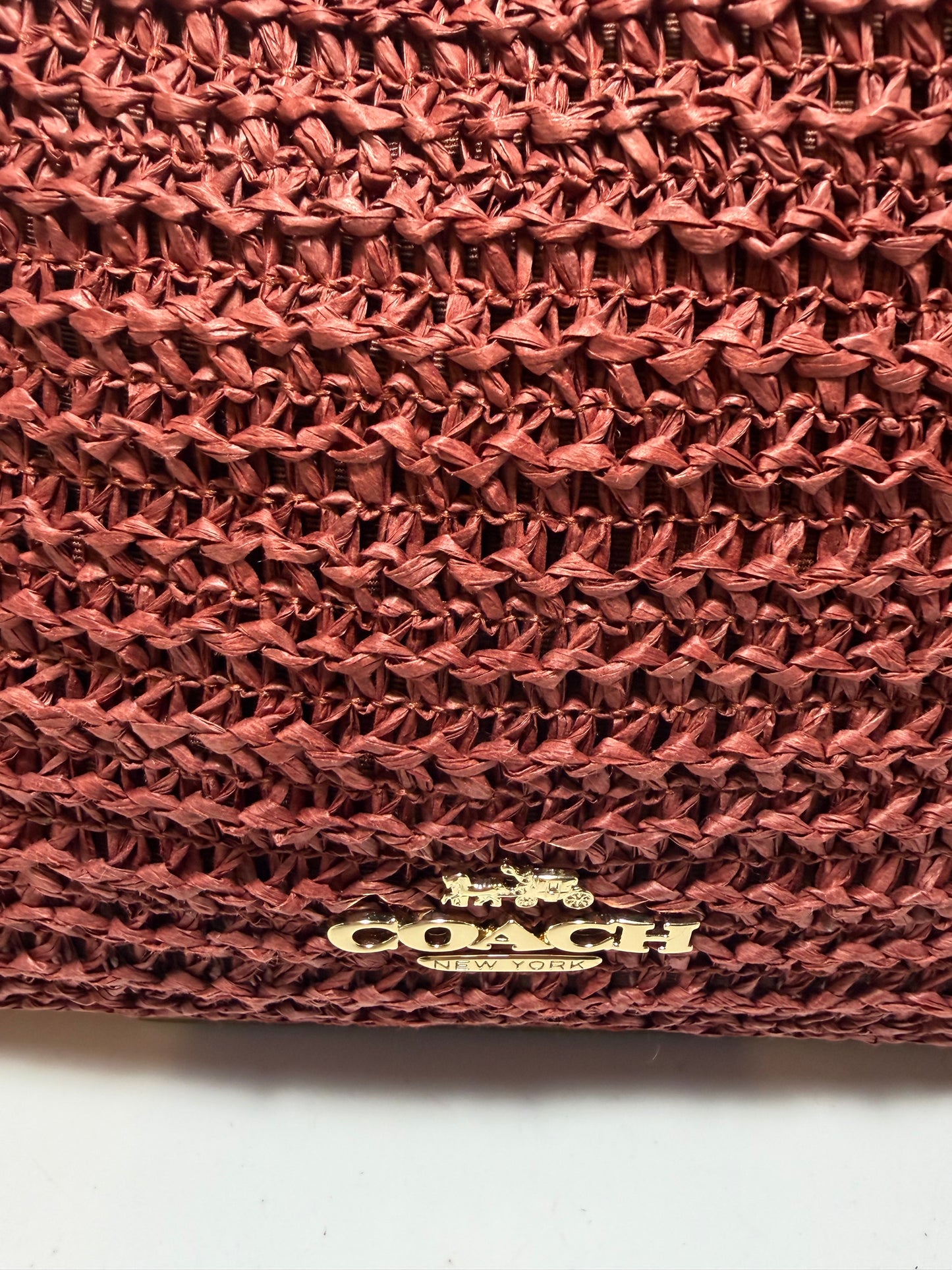 Coach Laurel Raffia With Bag Charms