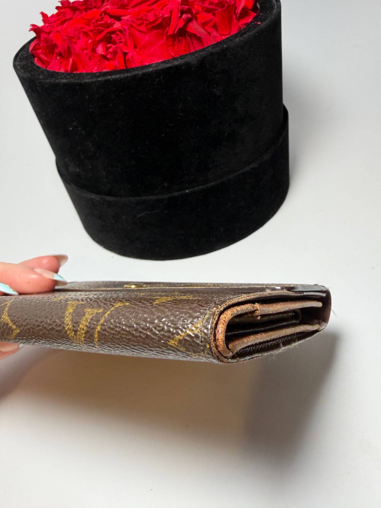 Louis Vuitton Porte Tressor Etui Papier Monogram Trifold Wallet