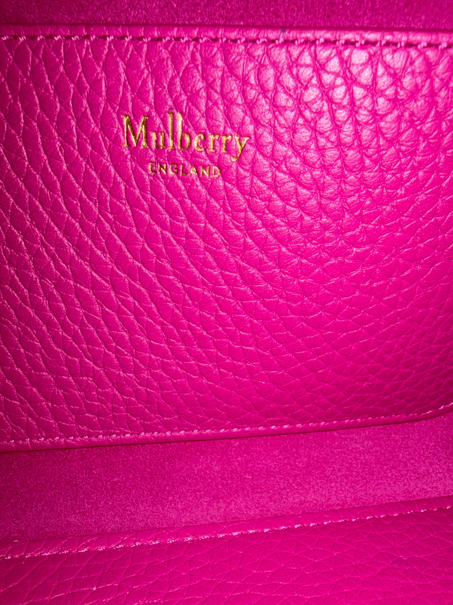 Mulberry Mini Alexa Hot Pink Leather